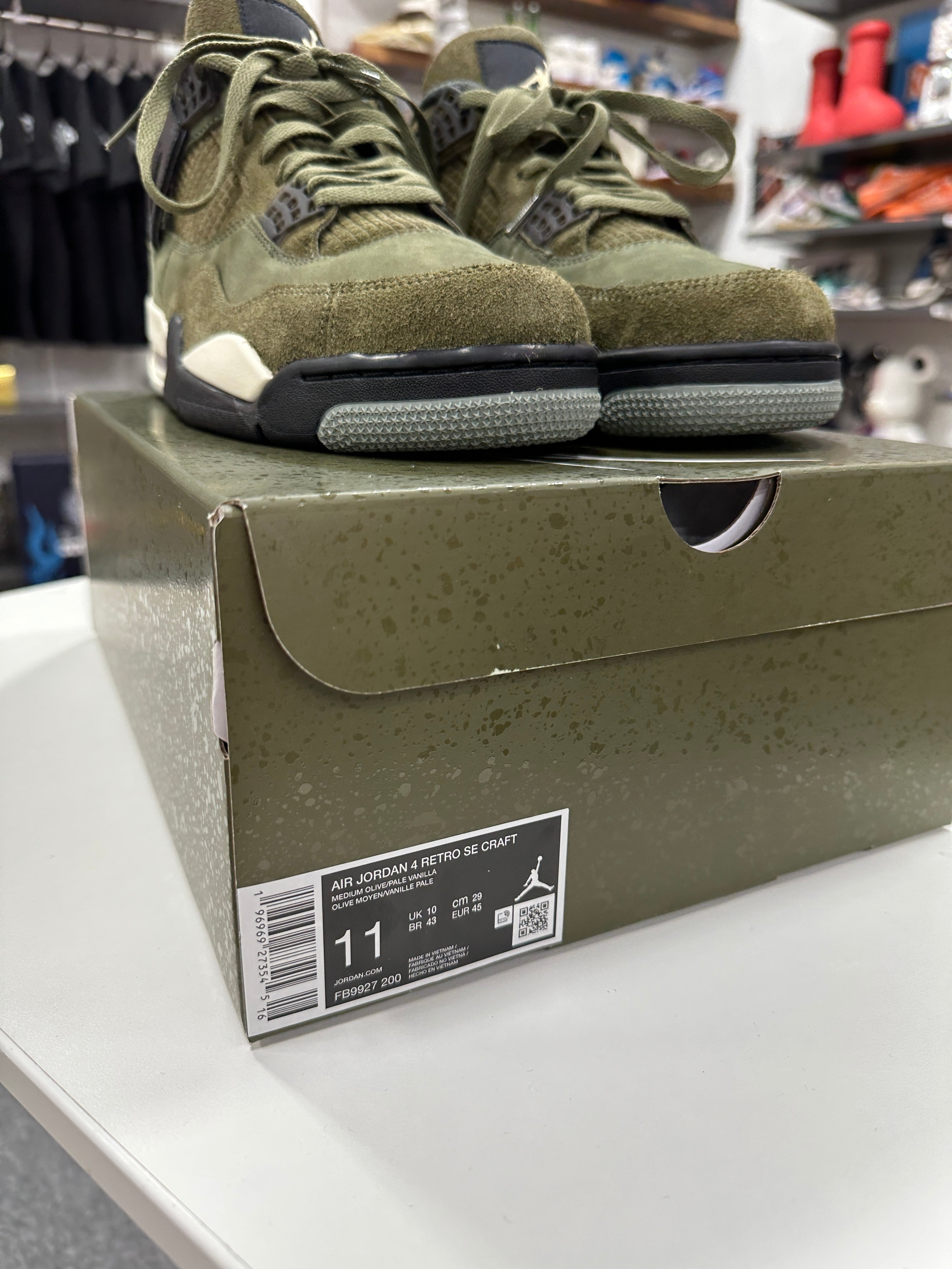 Jordan 4 Craft Medium Olive Sz 11