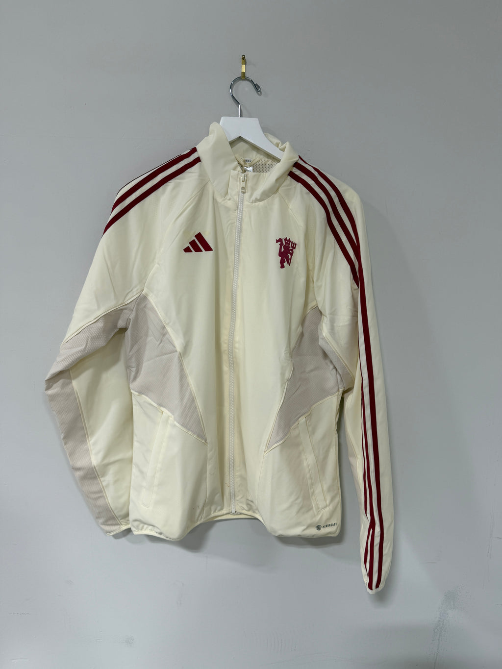 Adidas Manchester United Anthem Jacket – Cream White
