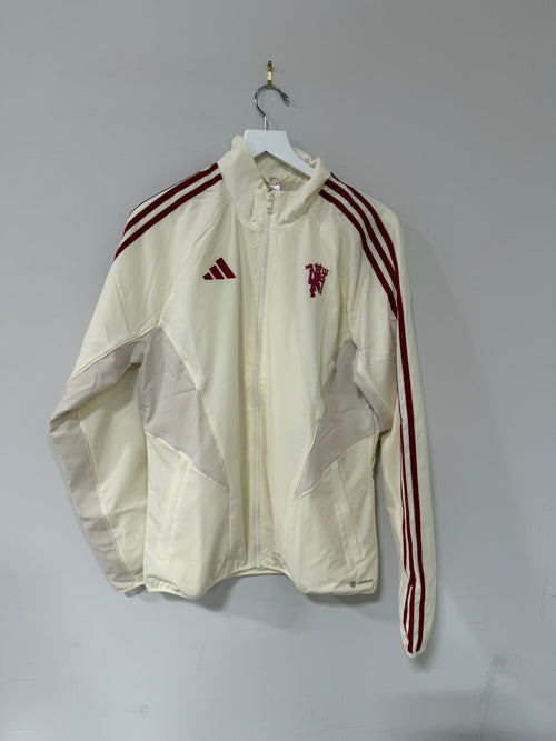Adidas Manchester United Anthem Jacket – Cream White