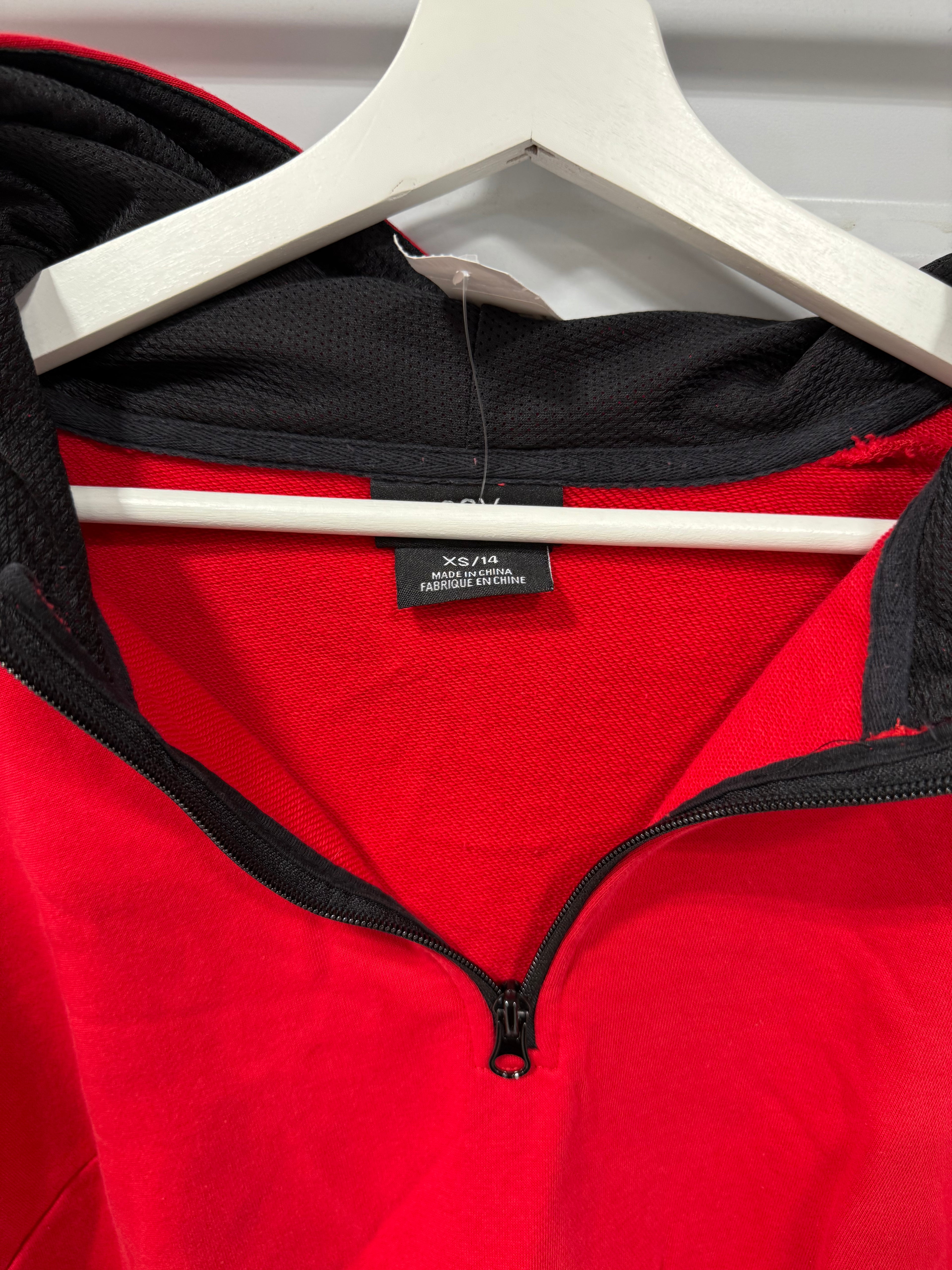 CCX Half Zip Hoodie Red Sz XS