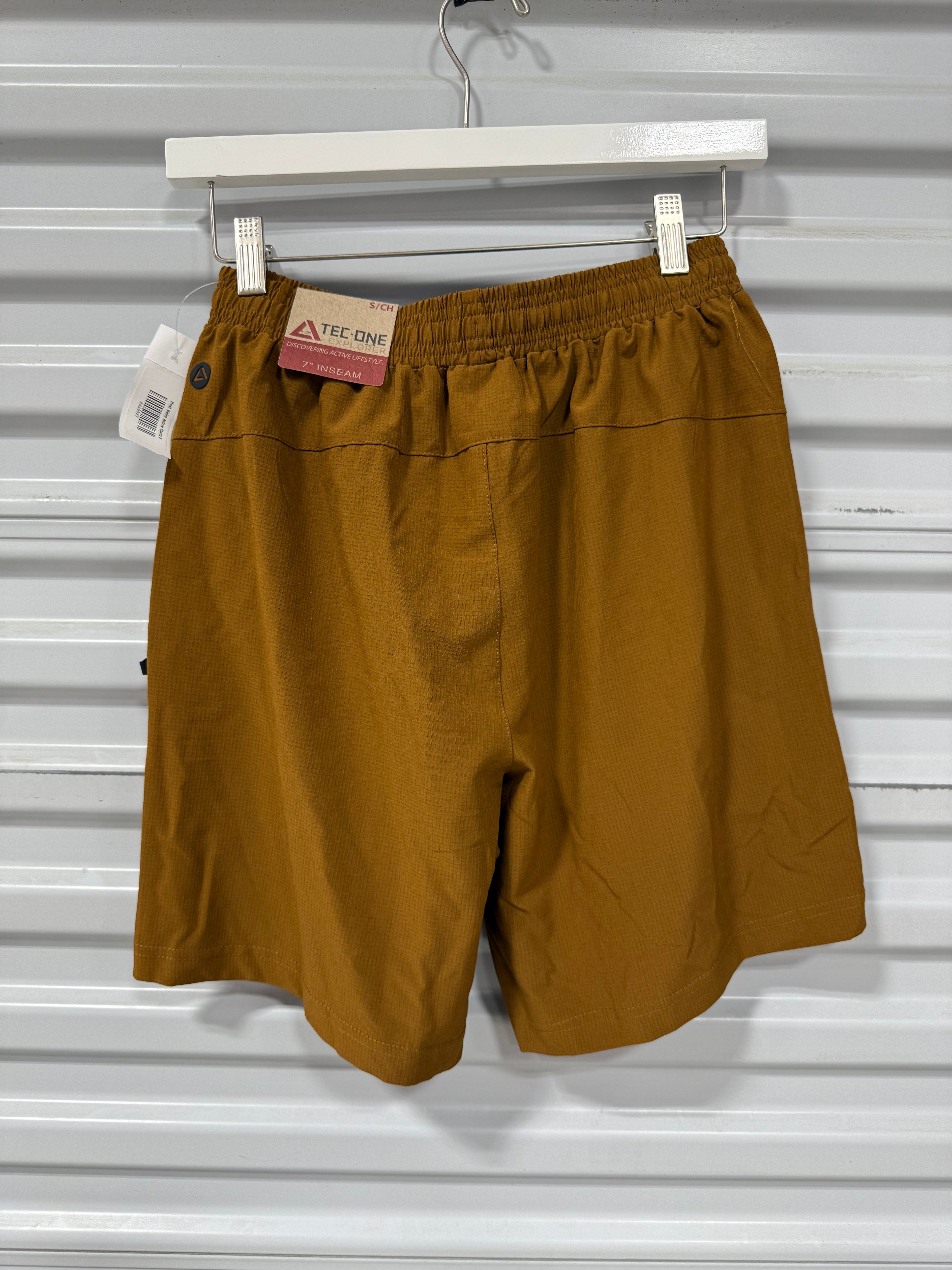 Tech One Shorts Tan Sz S