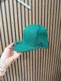 Adidas flat-brim cap in dark green