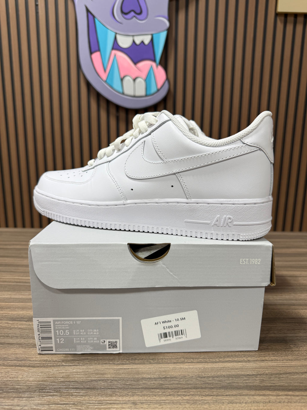 Air Force 1 White Sz 10.5