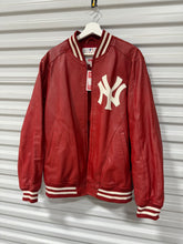 Load image into Gallery viewer, Supreme MLB NYC Leather Jacket Sz L
