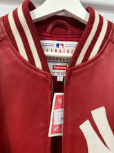 Load image into Gallery viewer, Supreme MLB NYC Leather Jacket Sz L
