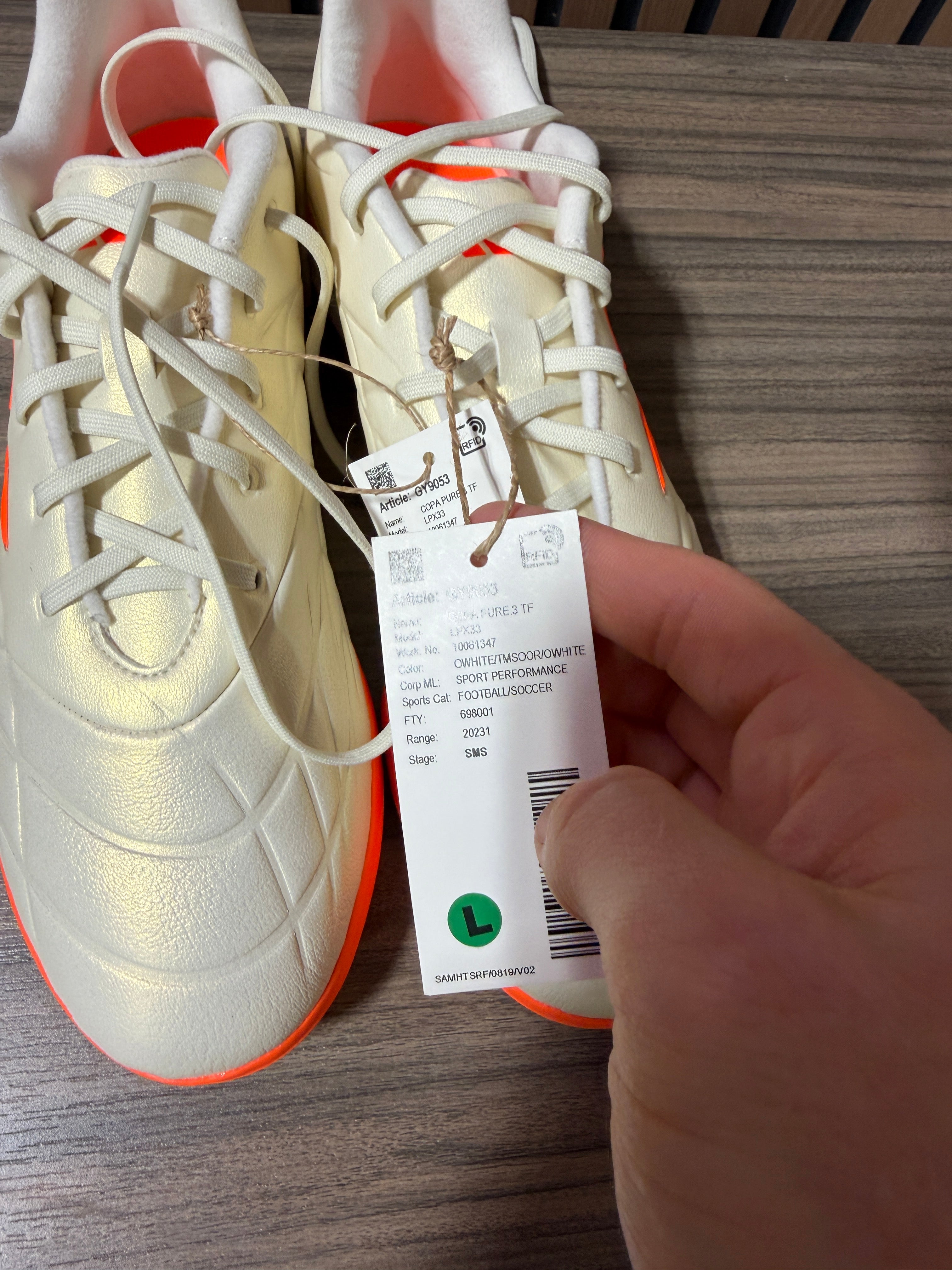 adidasCopa Pure.3 TF 'Off White Team Solar Orange' z 9