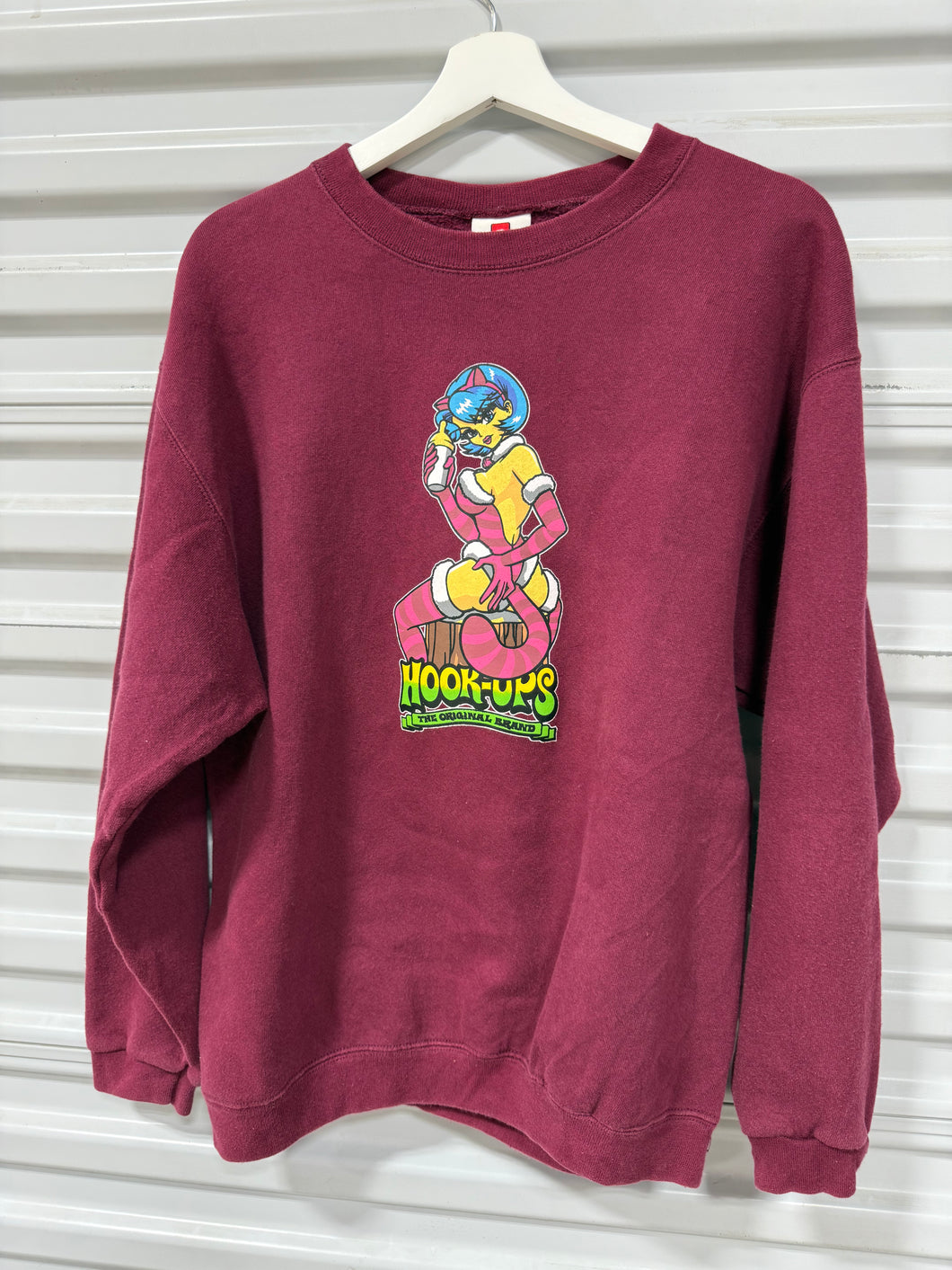 Hook-Ups Crewneck Sz L