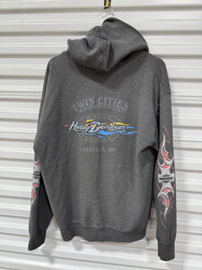 Harley Davidson Hoodie Grey Sz L