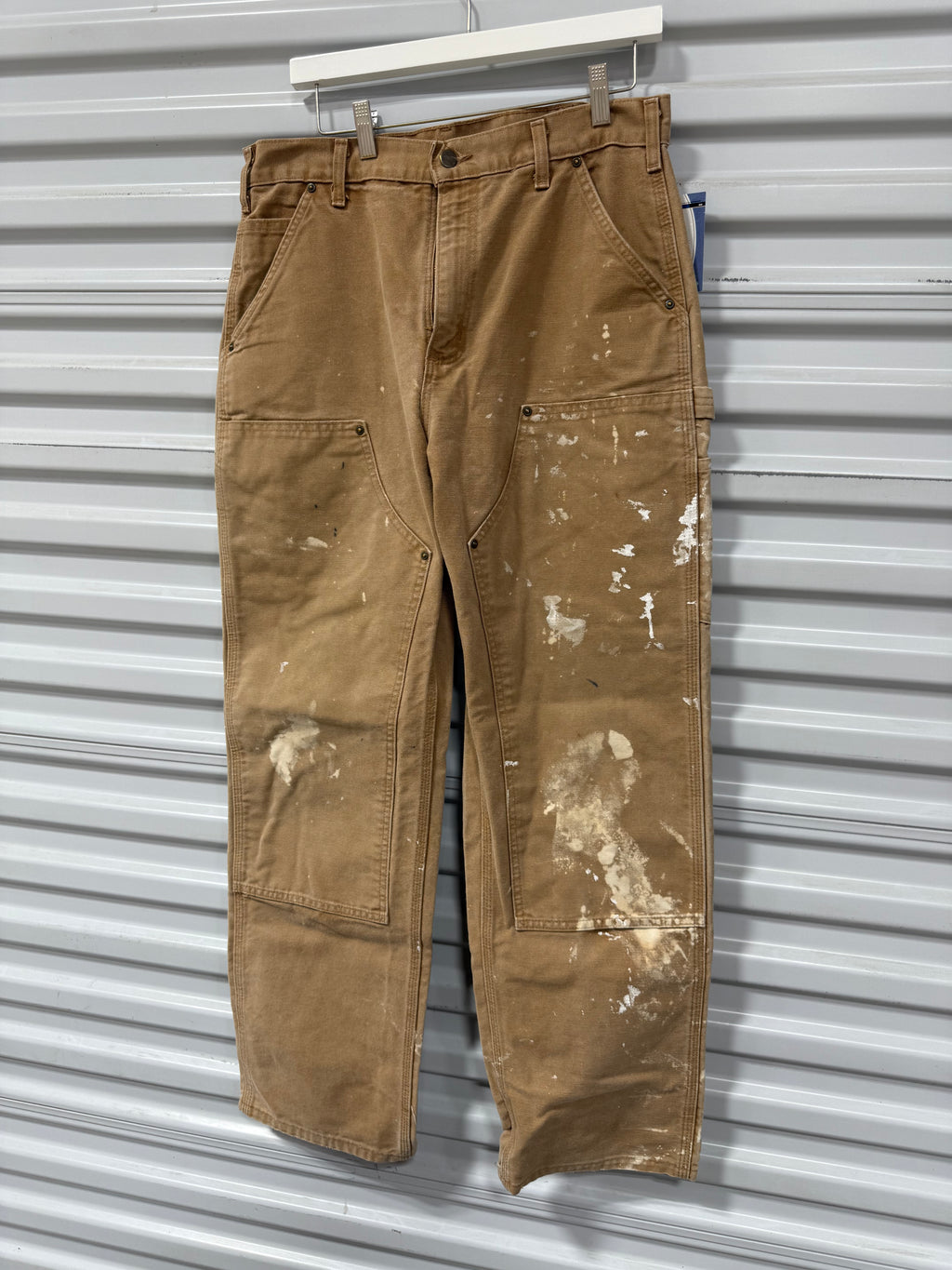 Carhartt Double Knee Pants Tan Sz 33x32