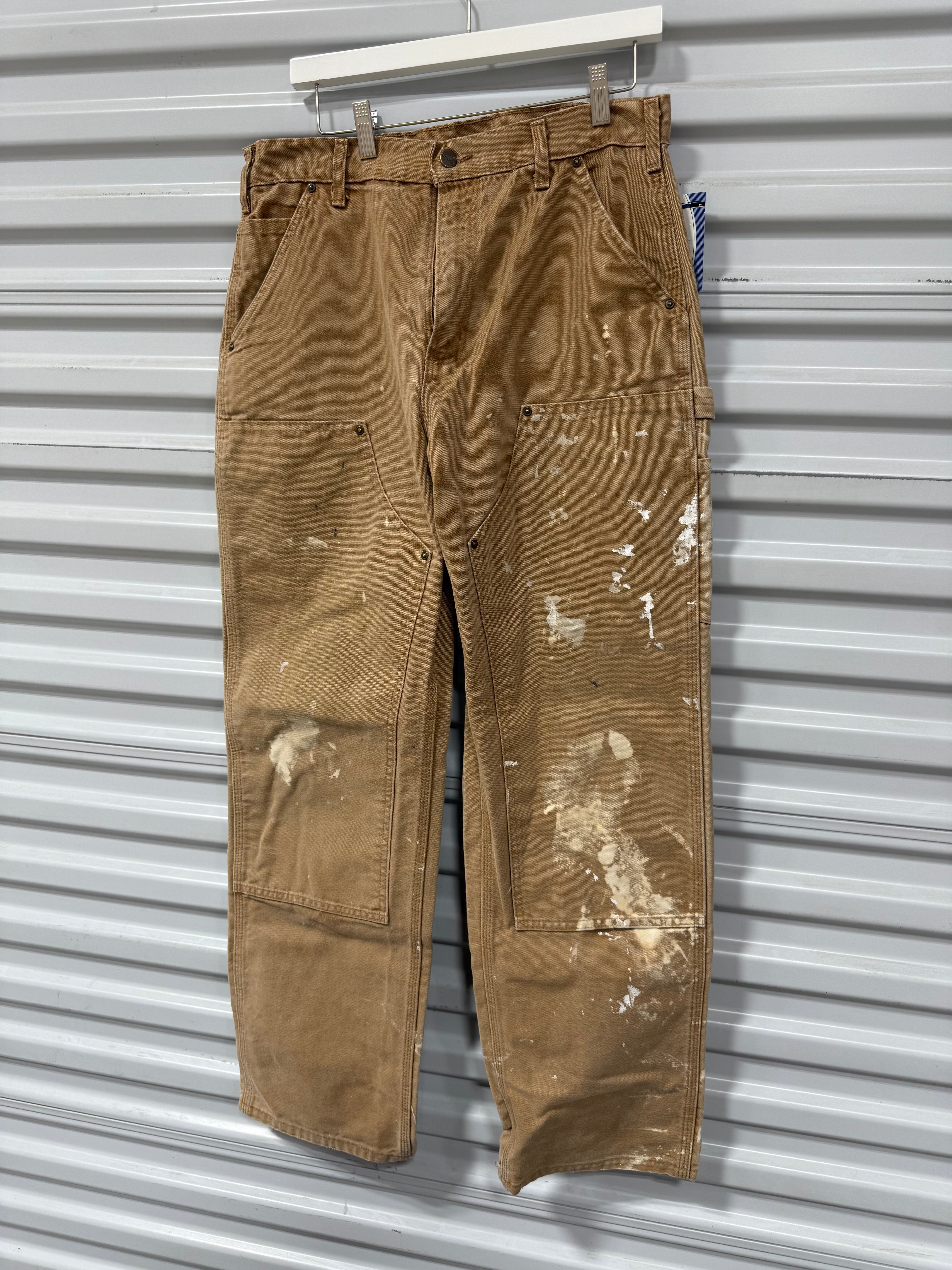 Carhartt Double Knee Pants Tan Sz 33x32