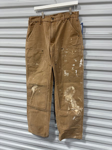 Carhartt Double Knee Pants Tan Sz 33x32