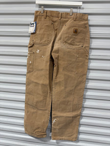 Carhartt Double Knee Pants Tan Sz 33x32