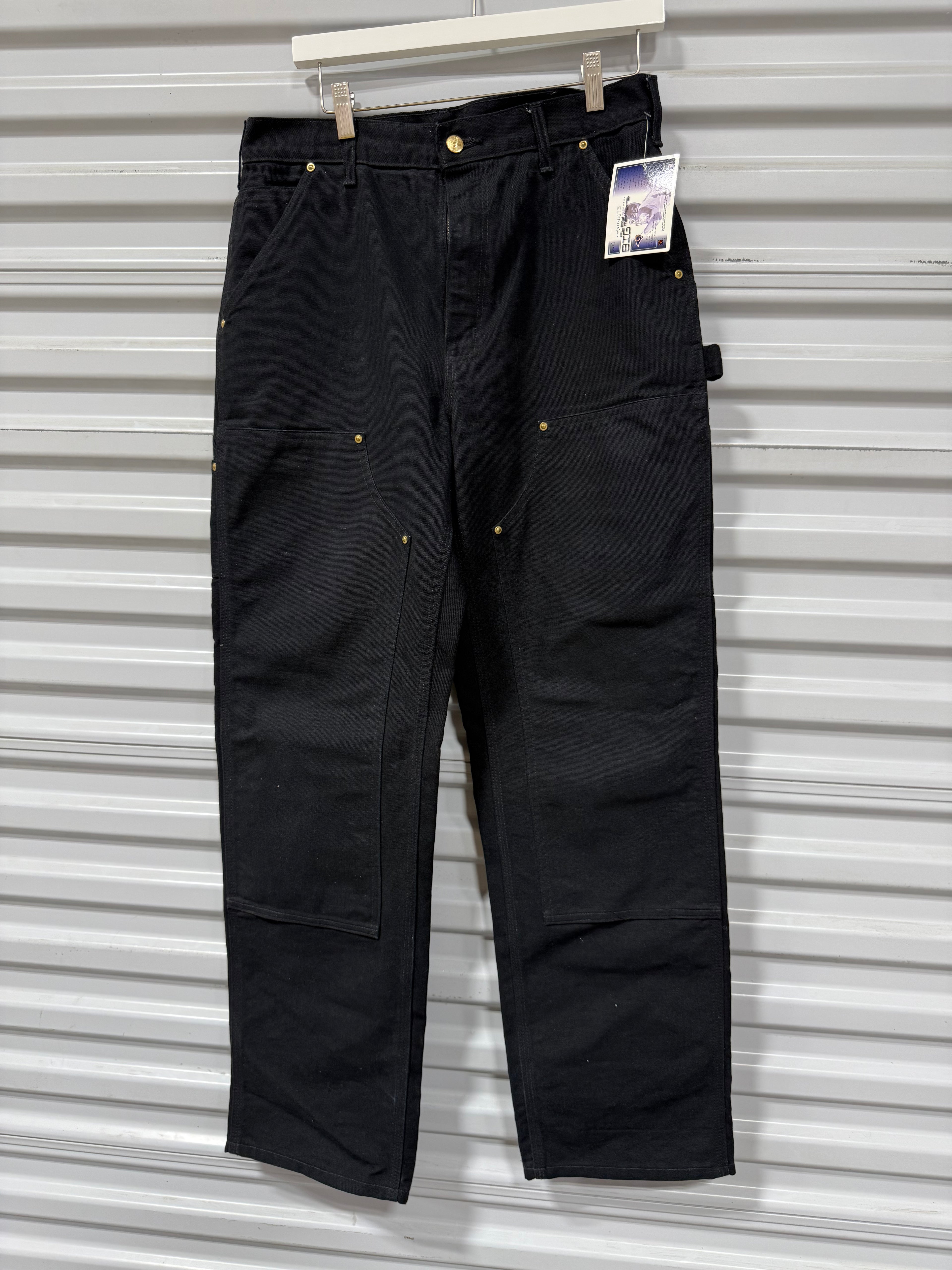 Carhartt Double Knee Pants Black Sz 32x32