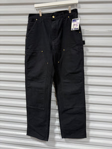 Carhartt Double Knee Pants Black Sz 32x32