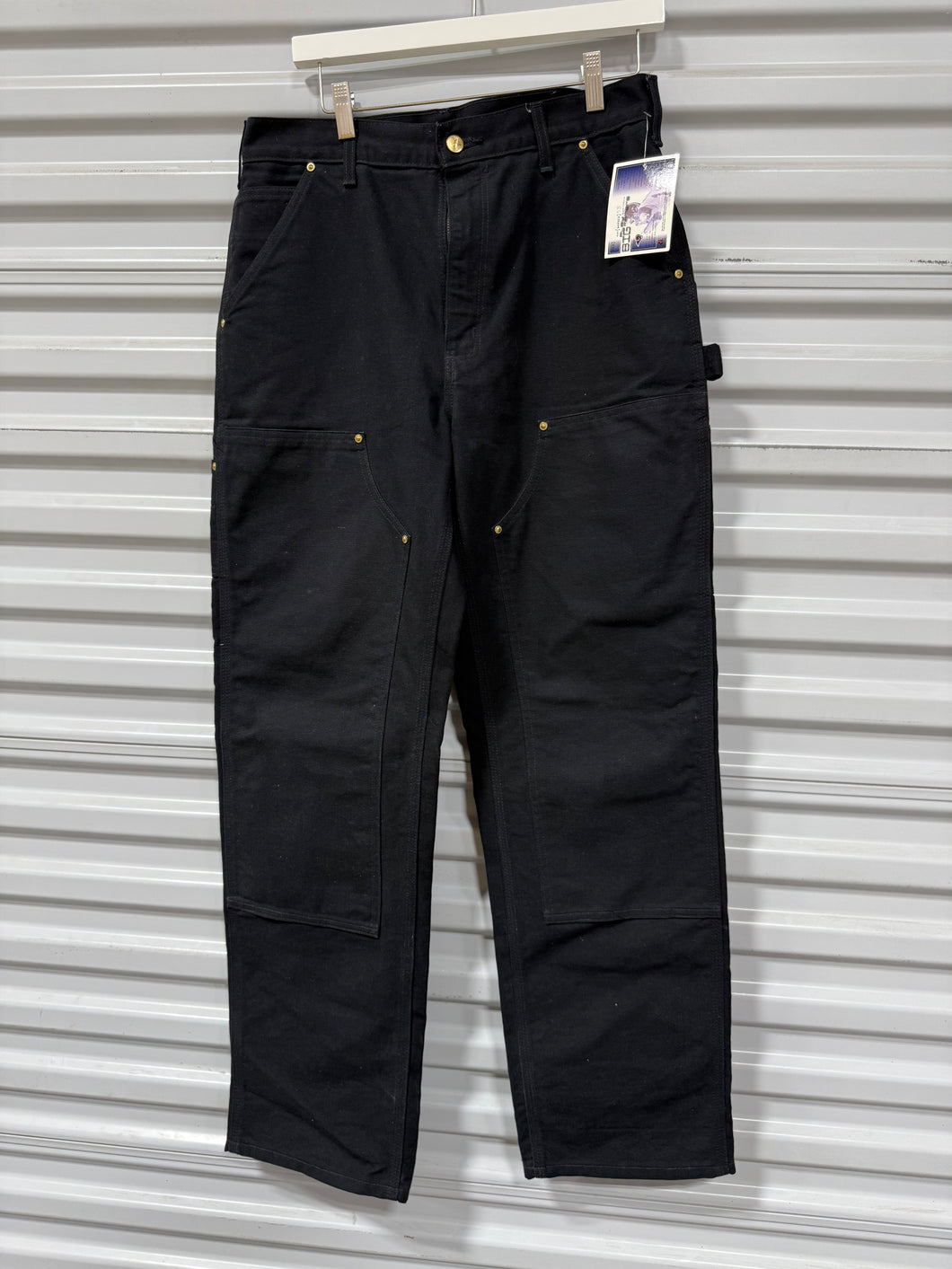 Carhartt Double Knee Pants Black Sz 32x32