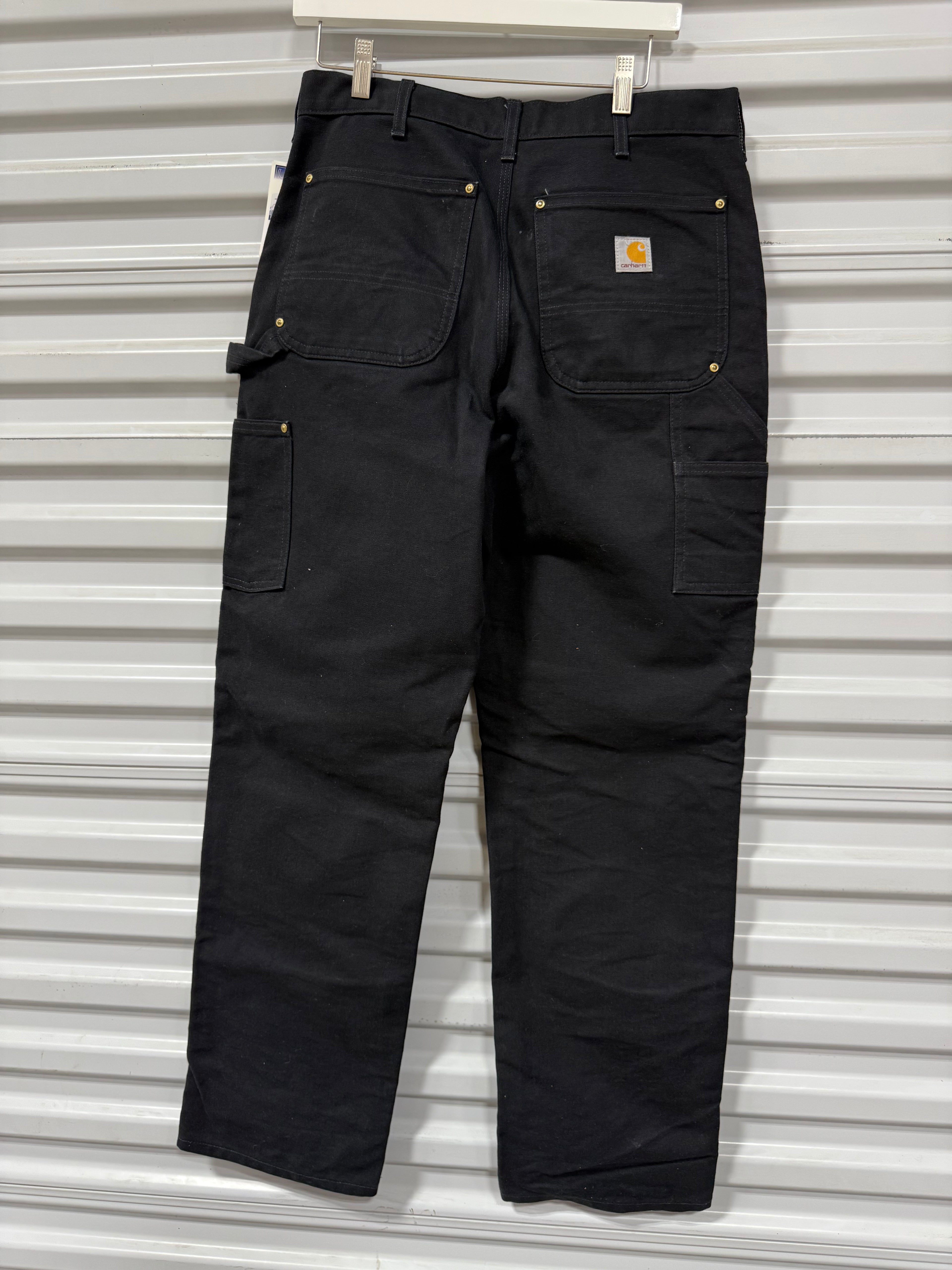 Carhartt Double Knee Pants Black Sz 32x32
