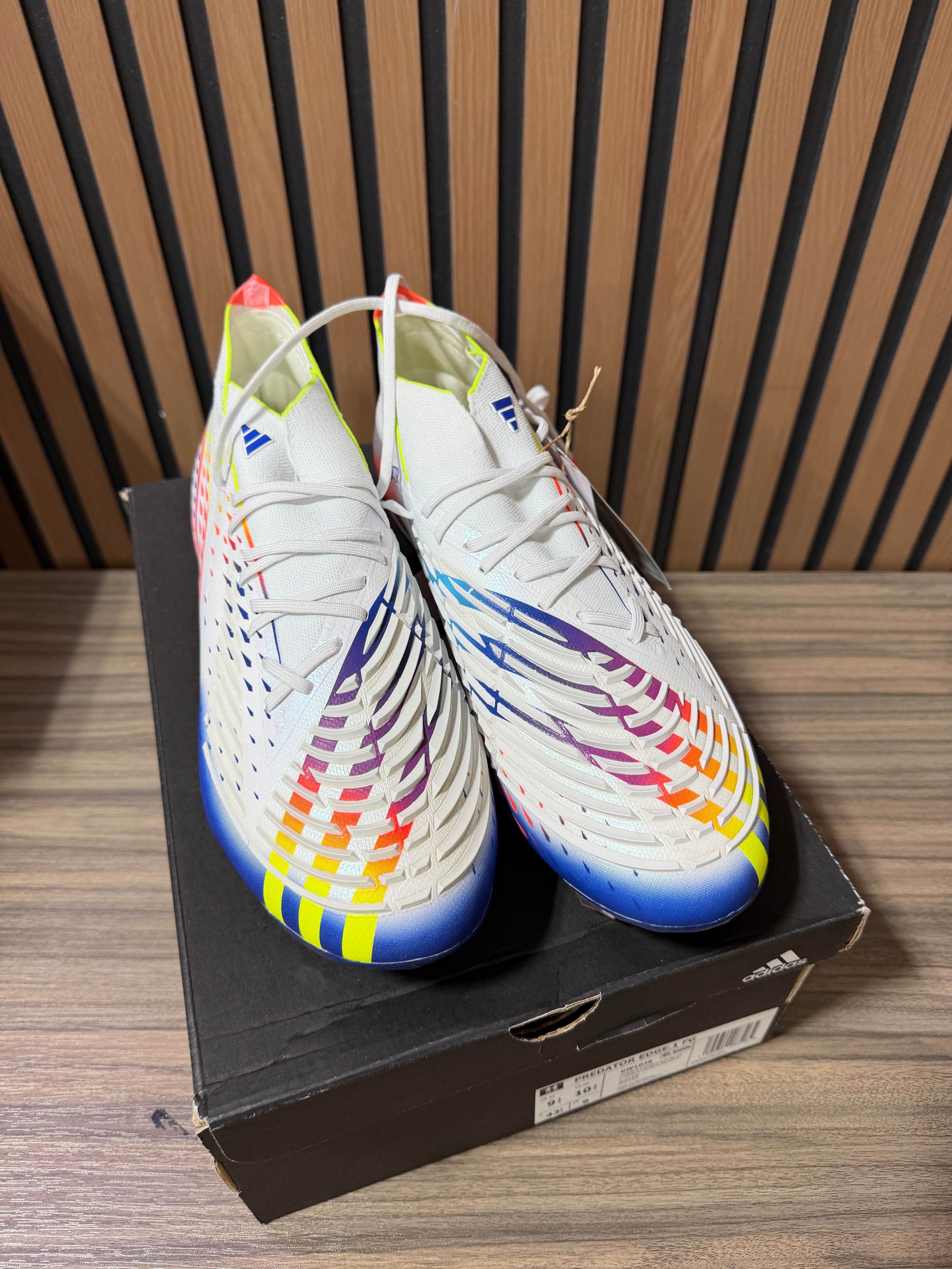 adidas Predator Edge.1 FG 'Al Rihla Pack - White' Sz 9.5