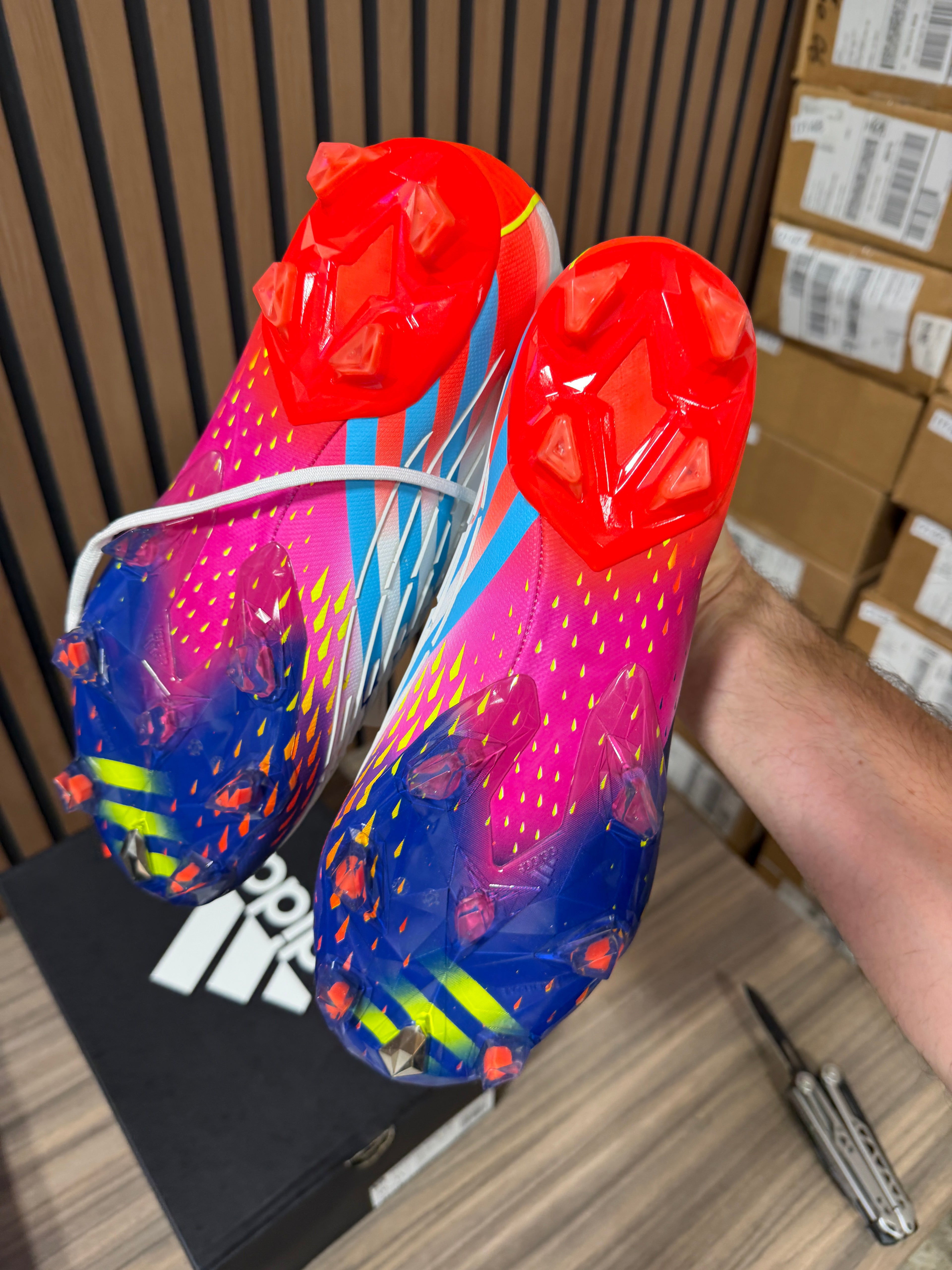 adidas Predator Edge.1 FG 'Al Rihla Pack - White' Sz 10 Mens