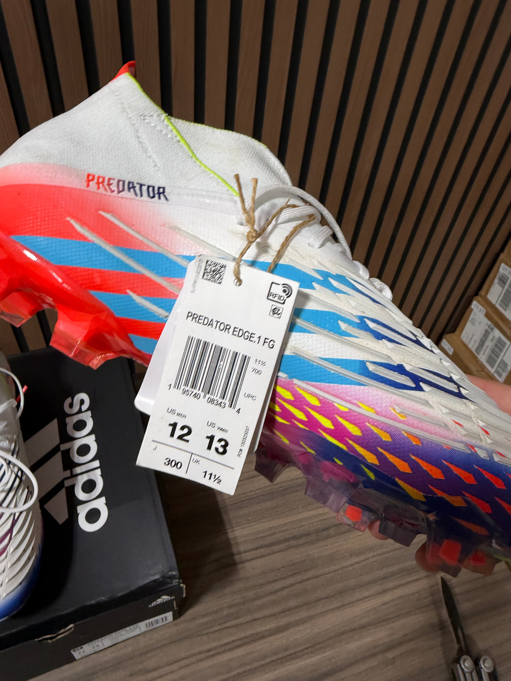 adidas Predator Edge.1 FG 'Al Rihla Pack - White' Sz 12