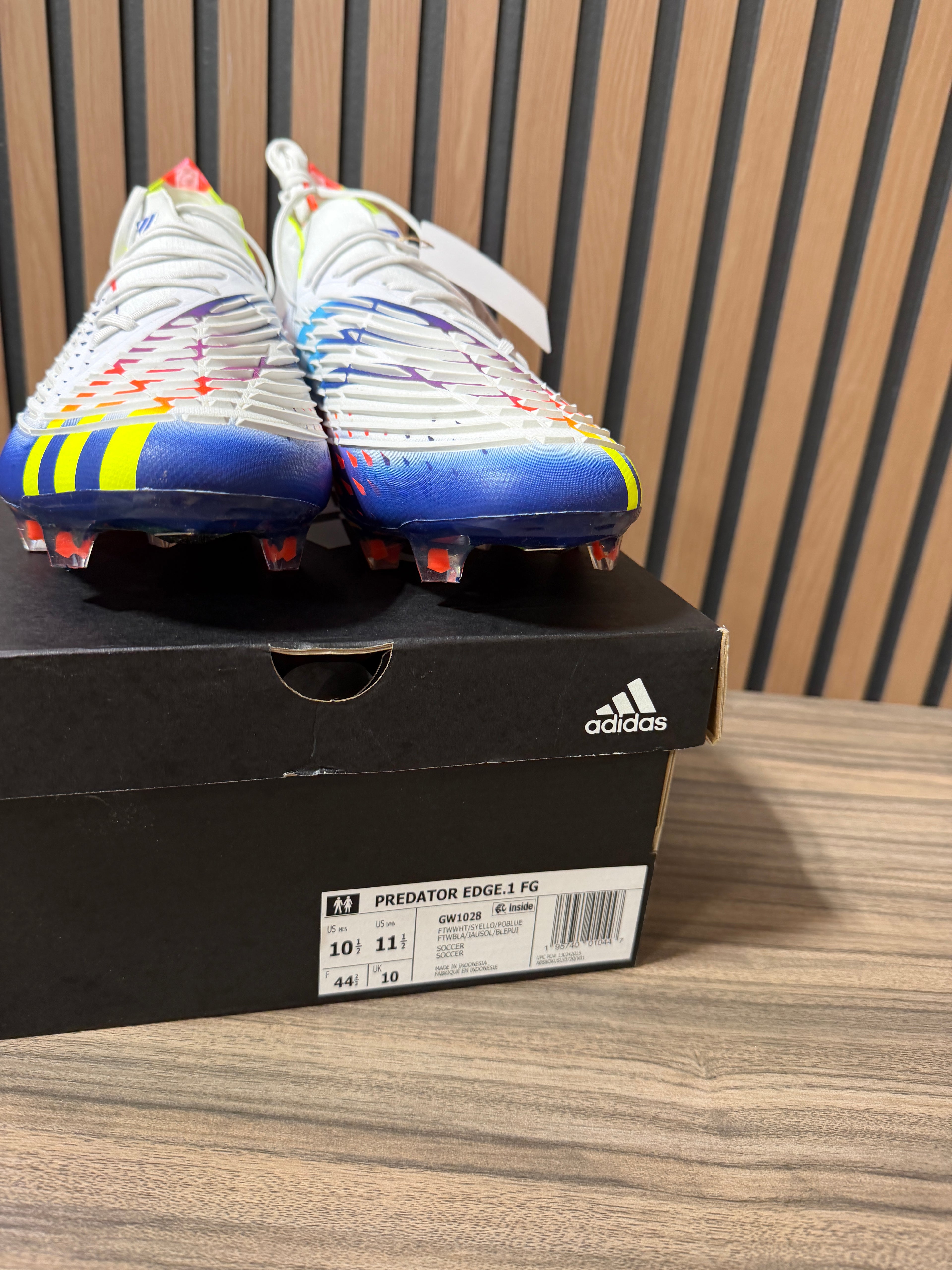 adidas Predator Edge.1 FG 'Al Rihla Pack - White' Sz 10.5