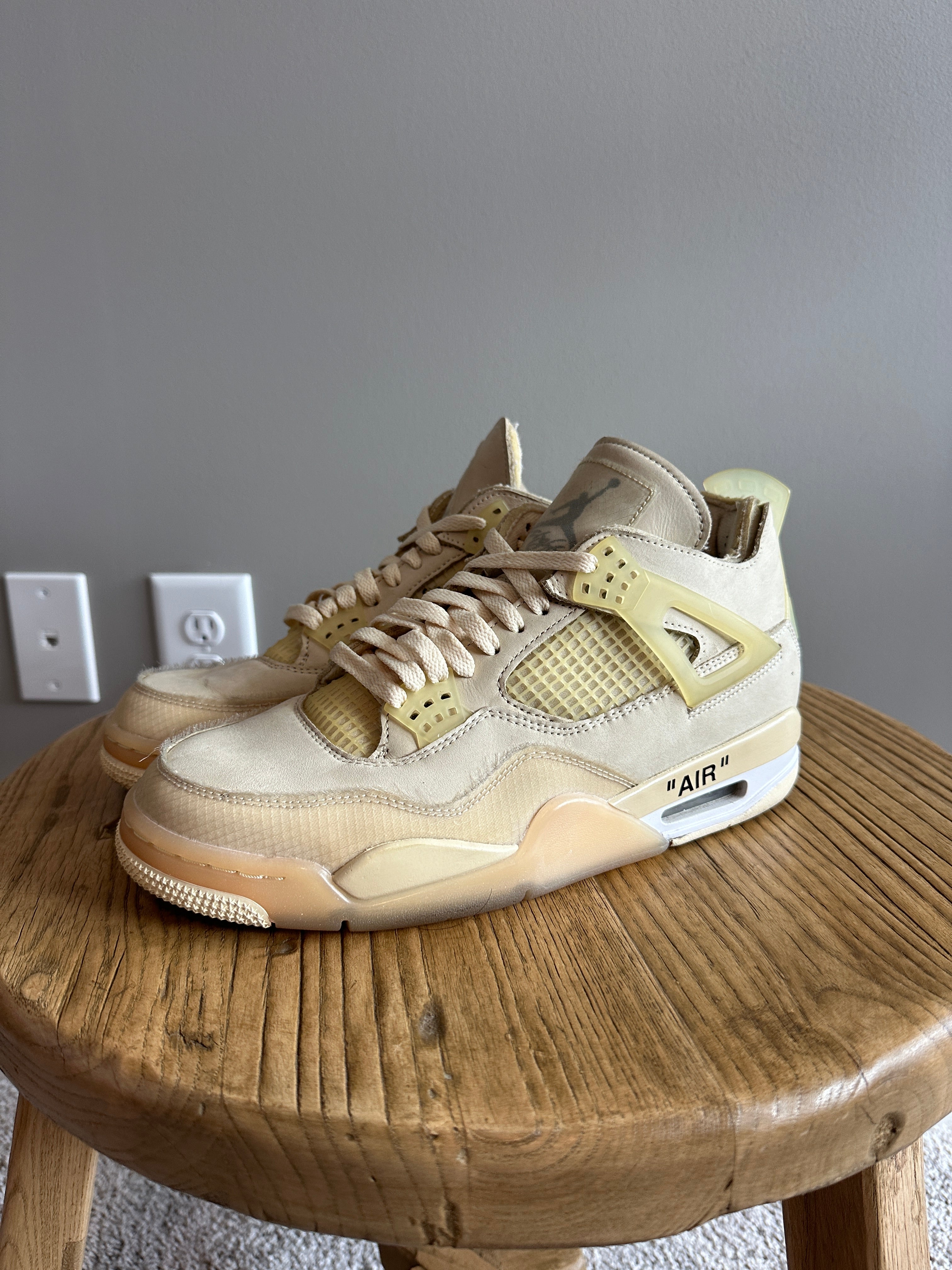 Jordan 4 Retro Off-White Sail Sz 9.5M No Box
