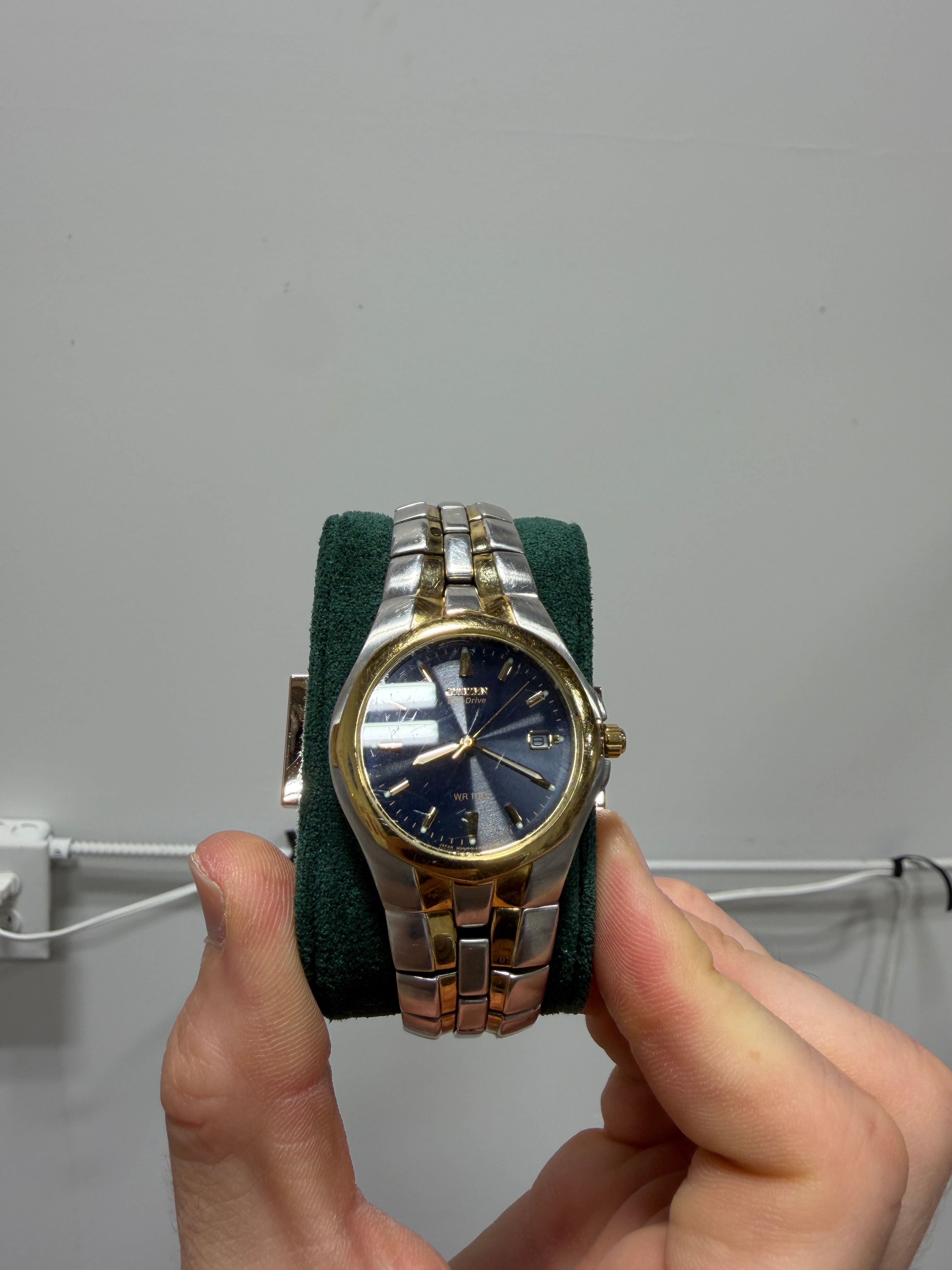 Citizen Eco-Drive men's two tone silver & gold watch