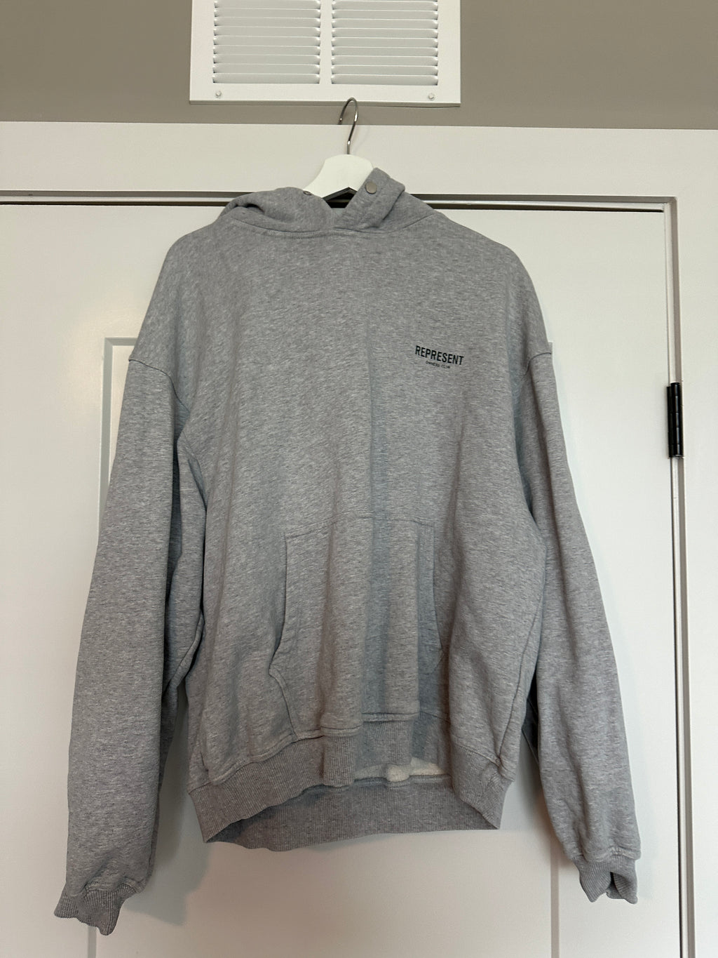 Represent Owners Club Hoodie Sz L Grey/Green