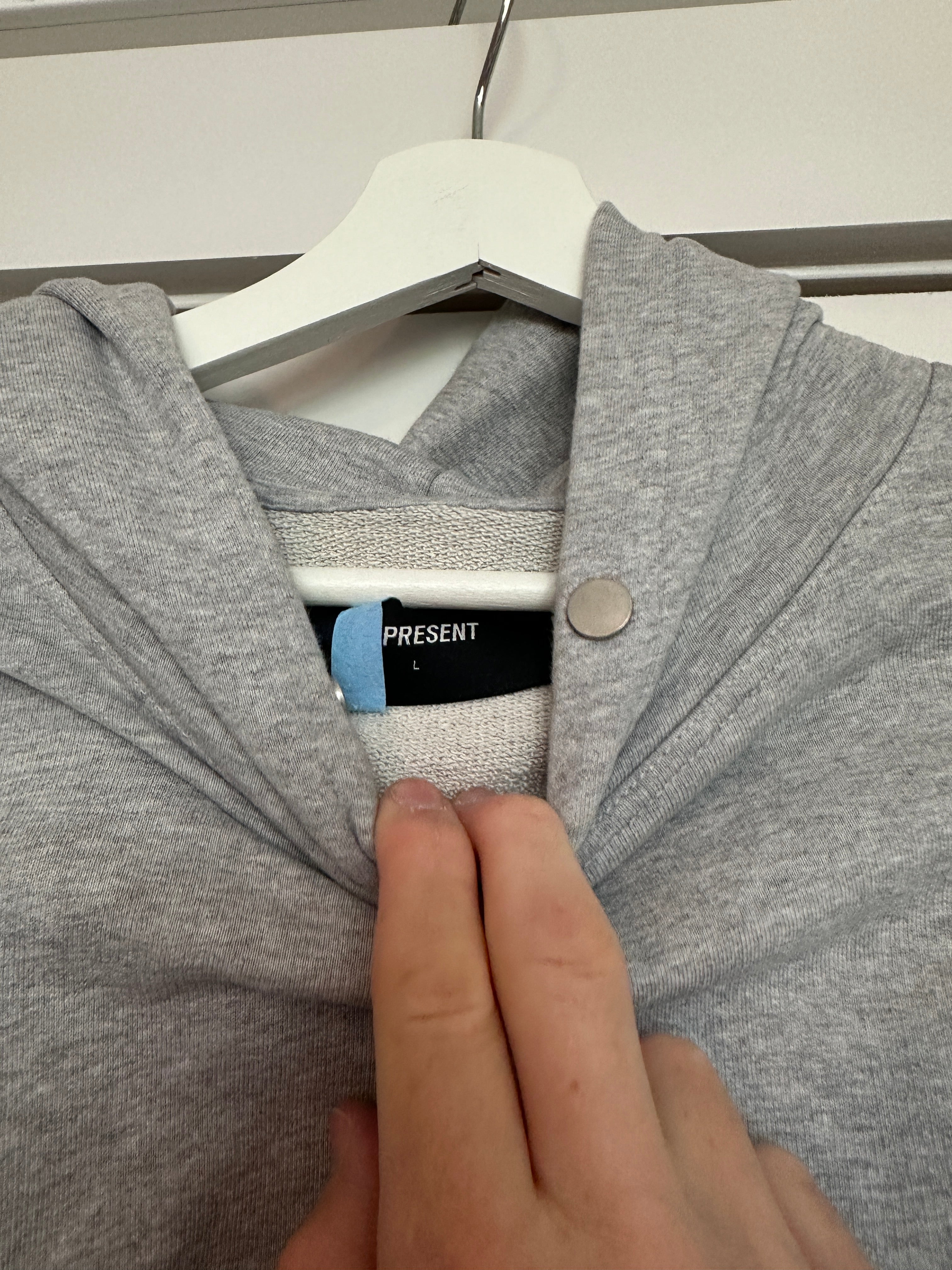 Represent Owners Club Hoodie Sz L Grey/Green