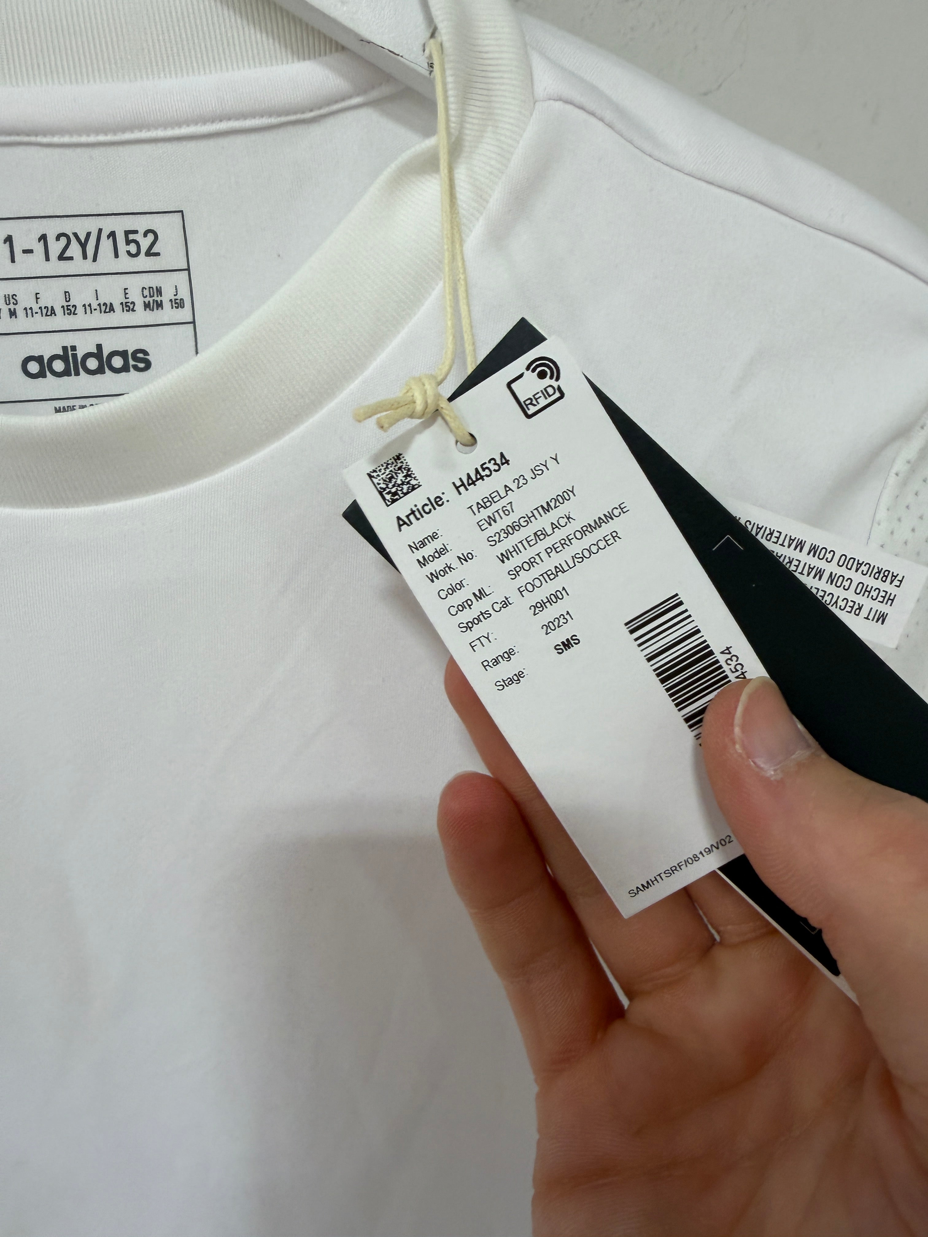 Adidas Tabela 23 Jersey Youth – White/Black