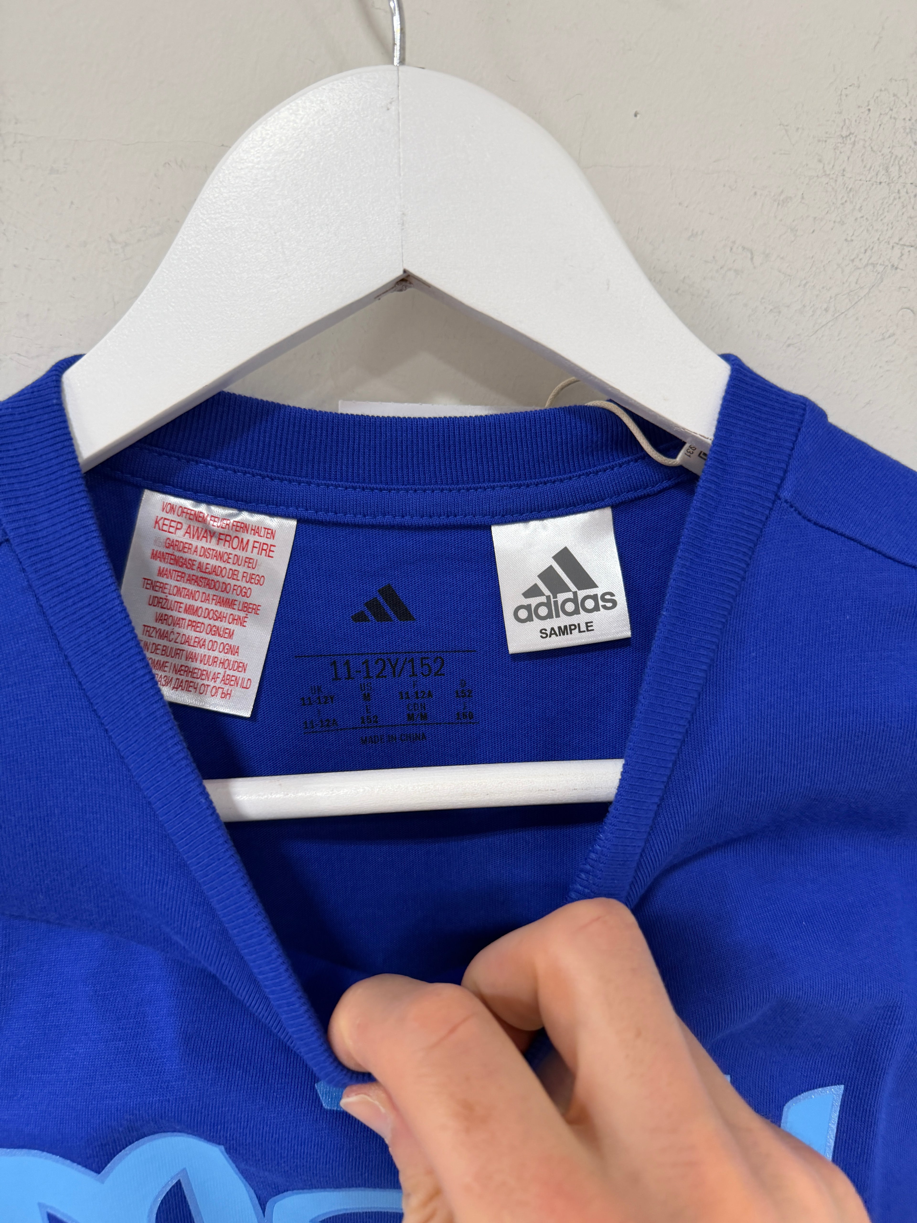 Adidas Young Kids Messi N&N Blue T-Shirt Youth Size Medium
