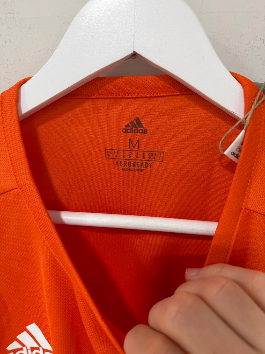 adidas Men's Estro 19 Soccer Jersey Team Orange/White