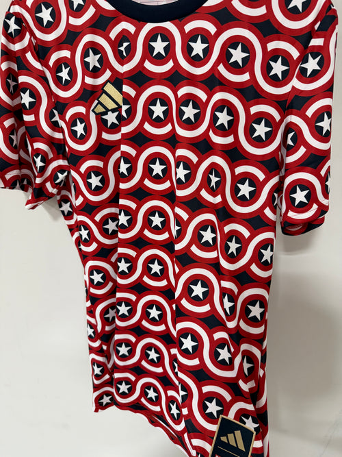 Adidas MLS Allstar Pre-Match Soccer Jersey Captain America Mens Sz M