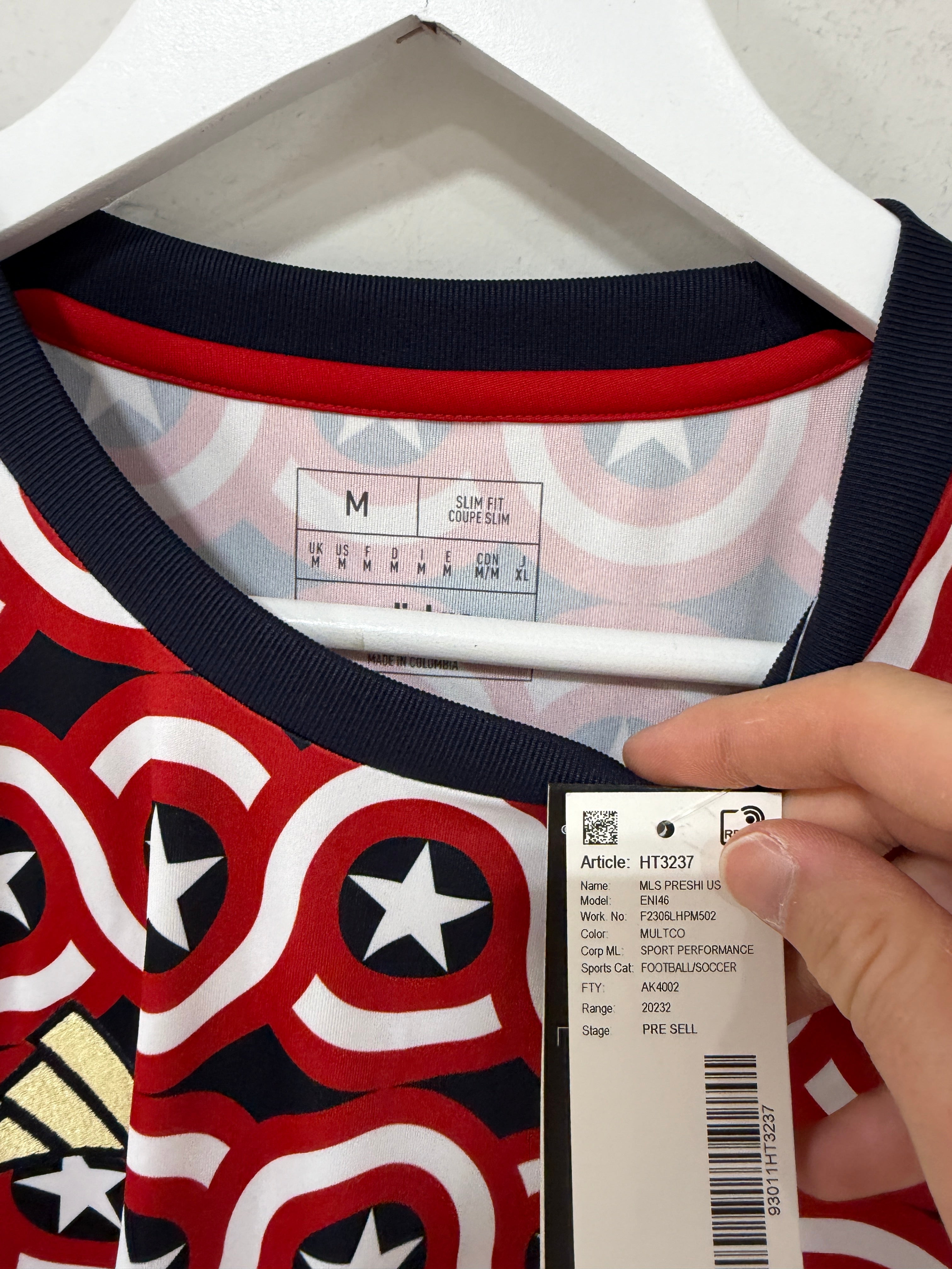 Adidas MLS Allstar Pre-Match Soccer Jersey Captain America Mens Sz M