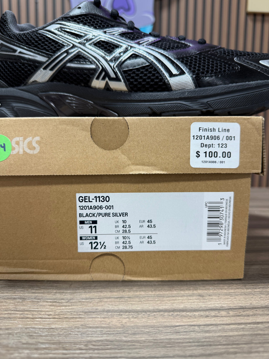 Asics Gel 1130 Black Sz 11