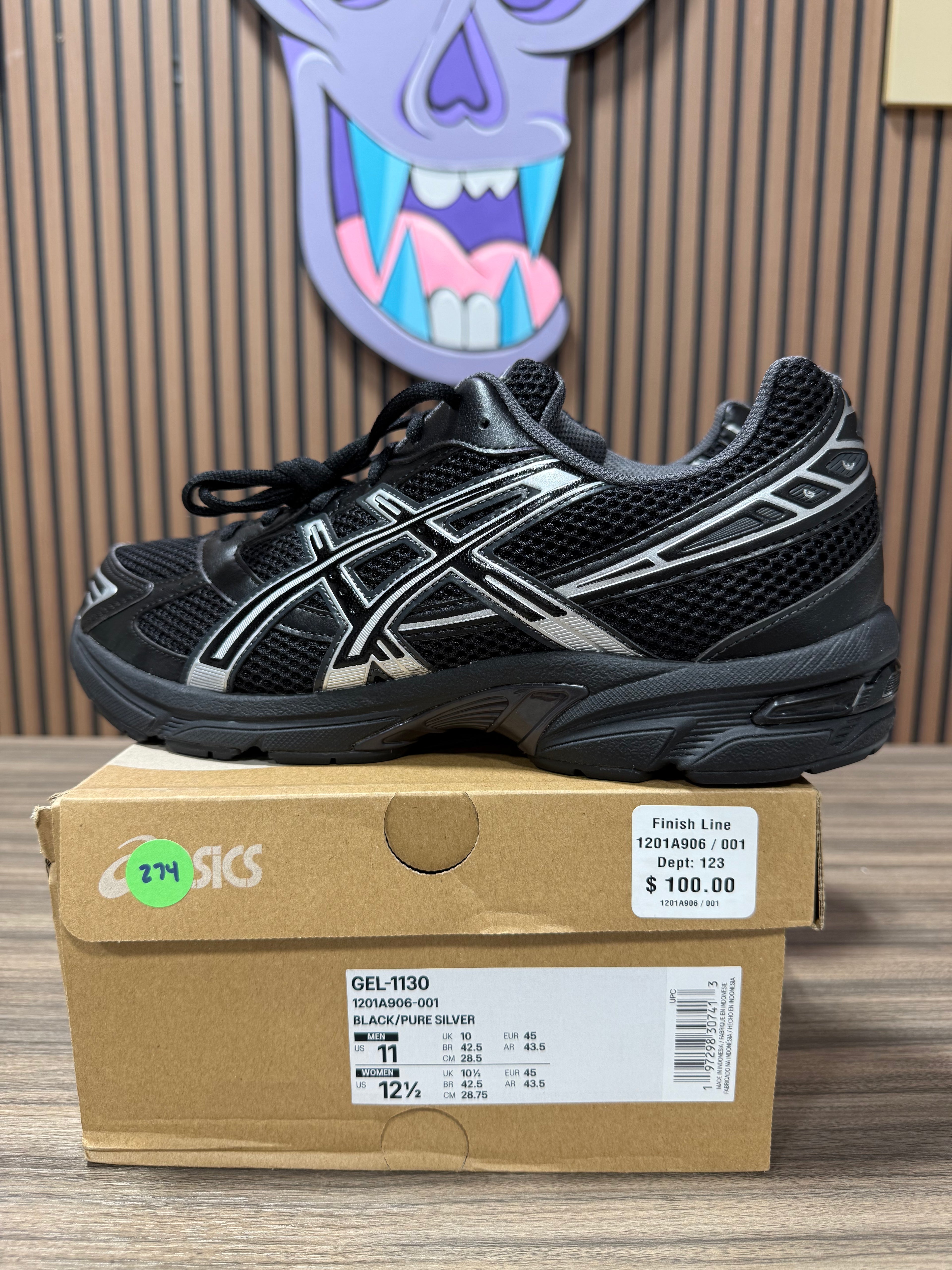 Asics Gel 1130 Black Sz 11