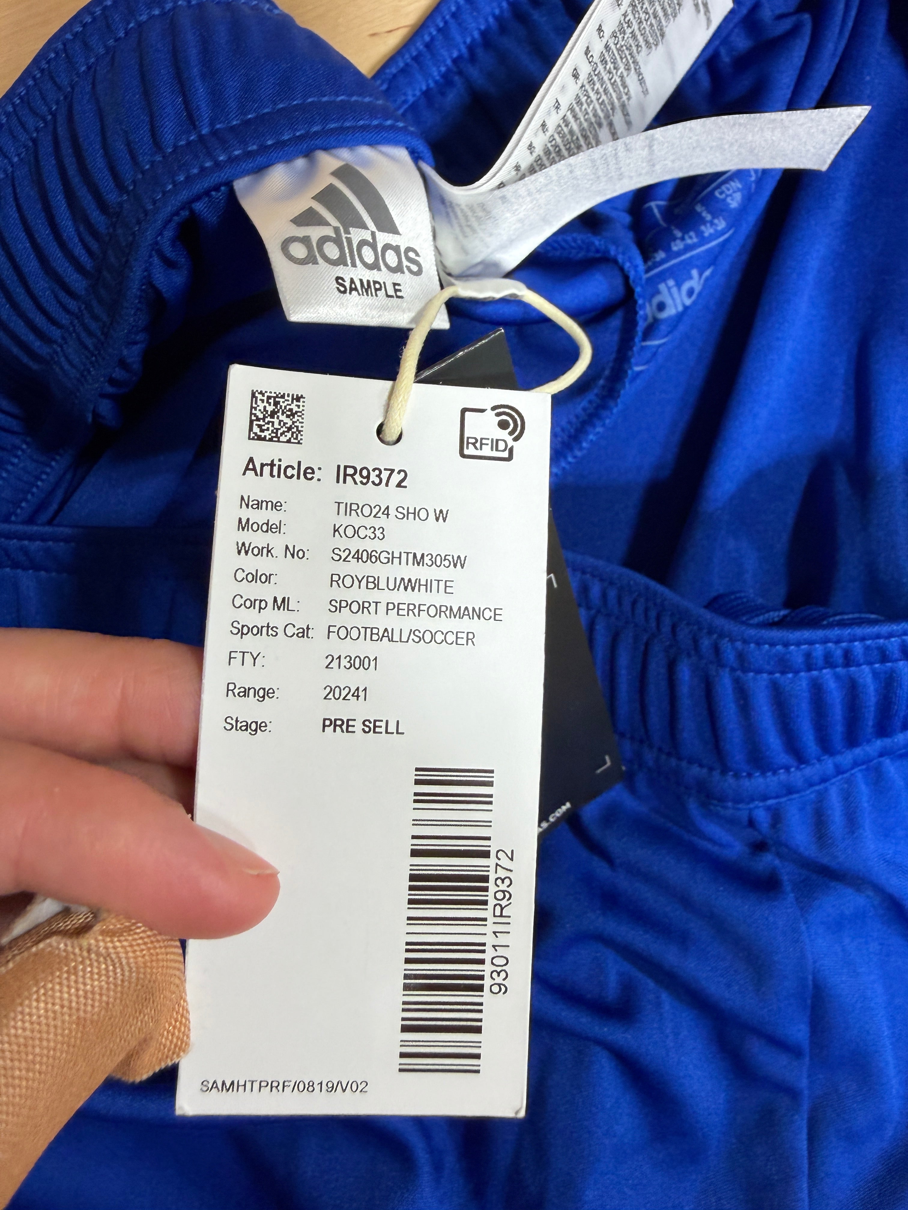 Adidas Tiro 24 soccer shorts in royal blue women's sz S