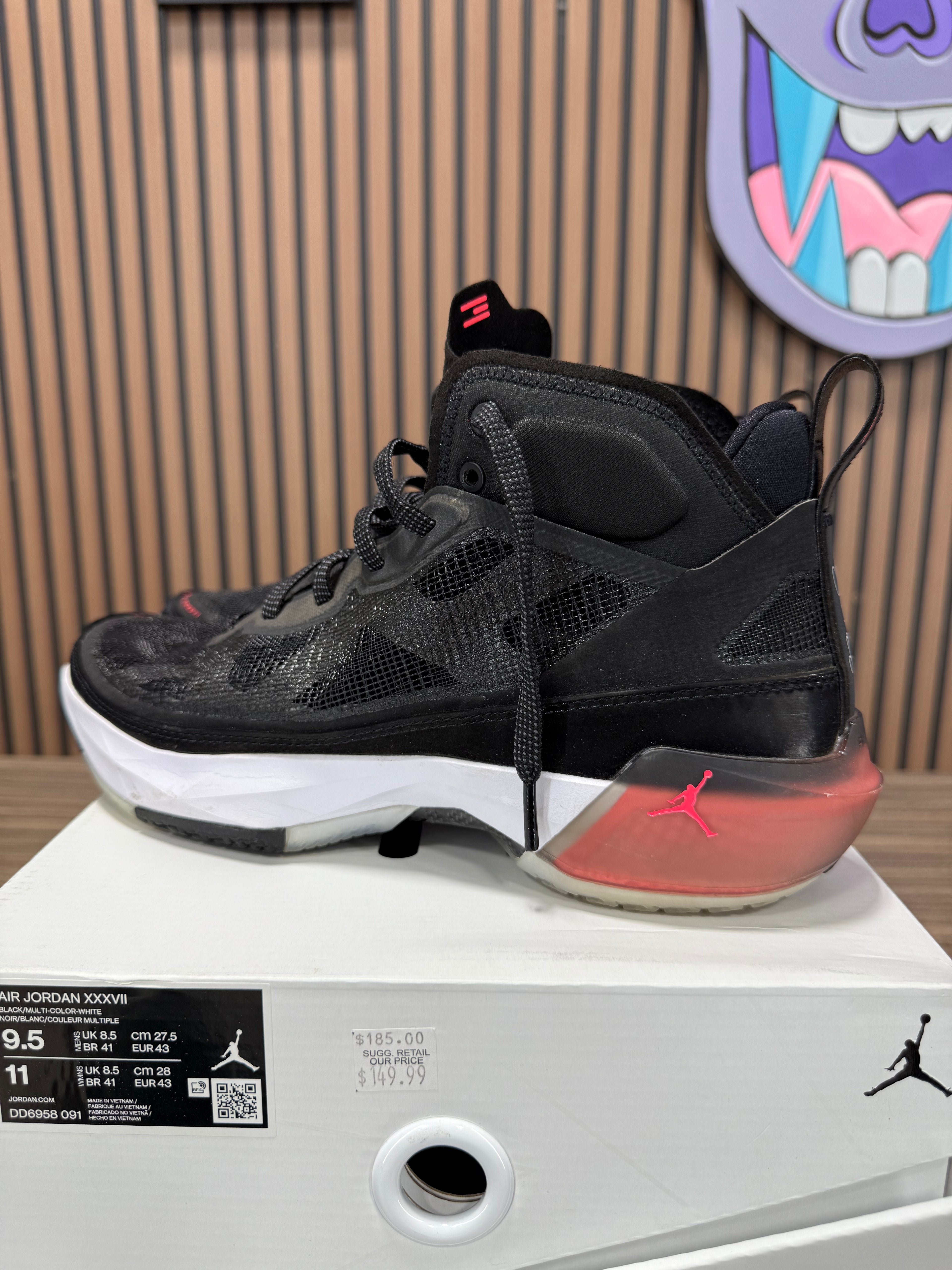 Jordan 37 XXXVII Hot Punch Sz 9.5
