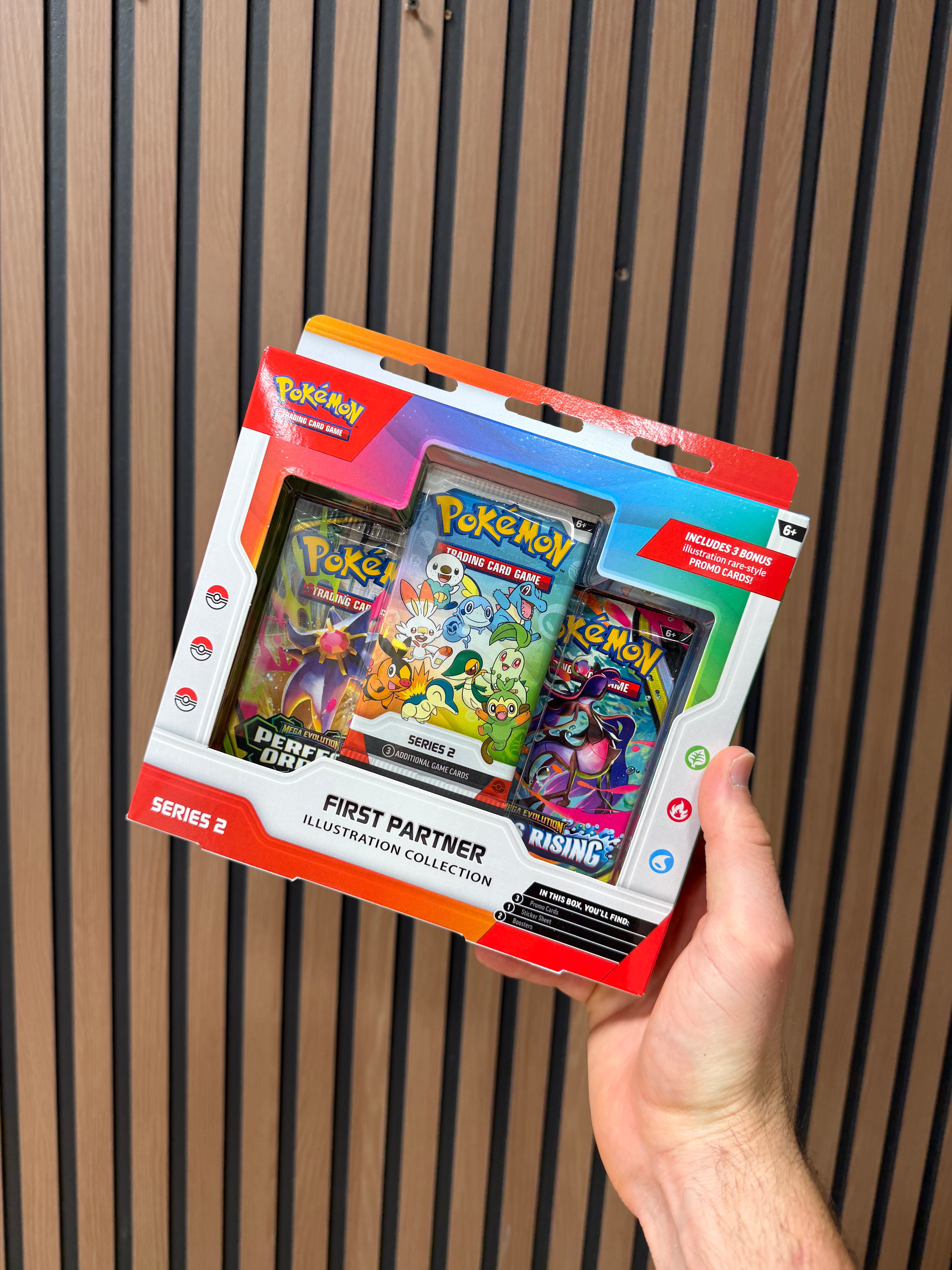 Pokemon First Partner Illustration Collection Sealed Box with 2 Booster Packs