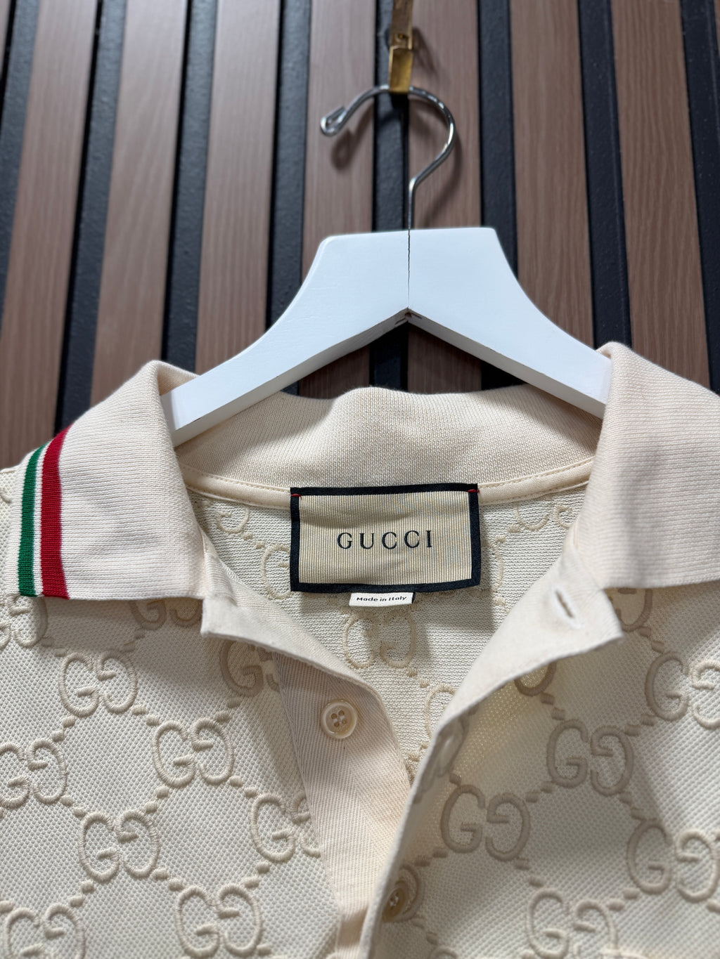 Gucci GG cotton piquet polo shirt Sz XL