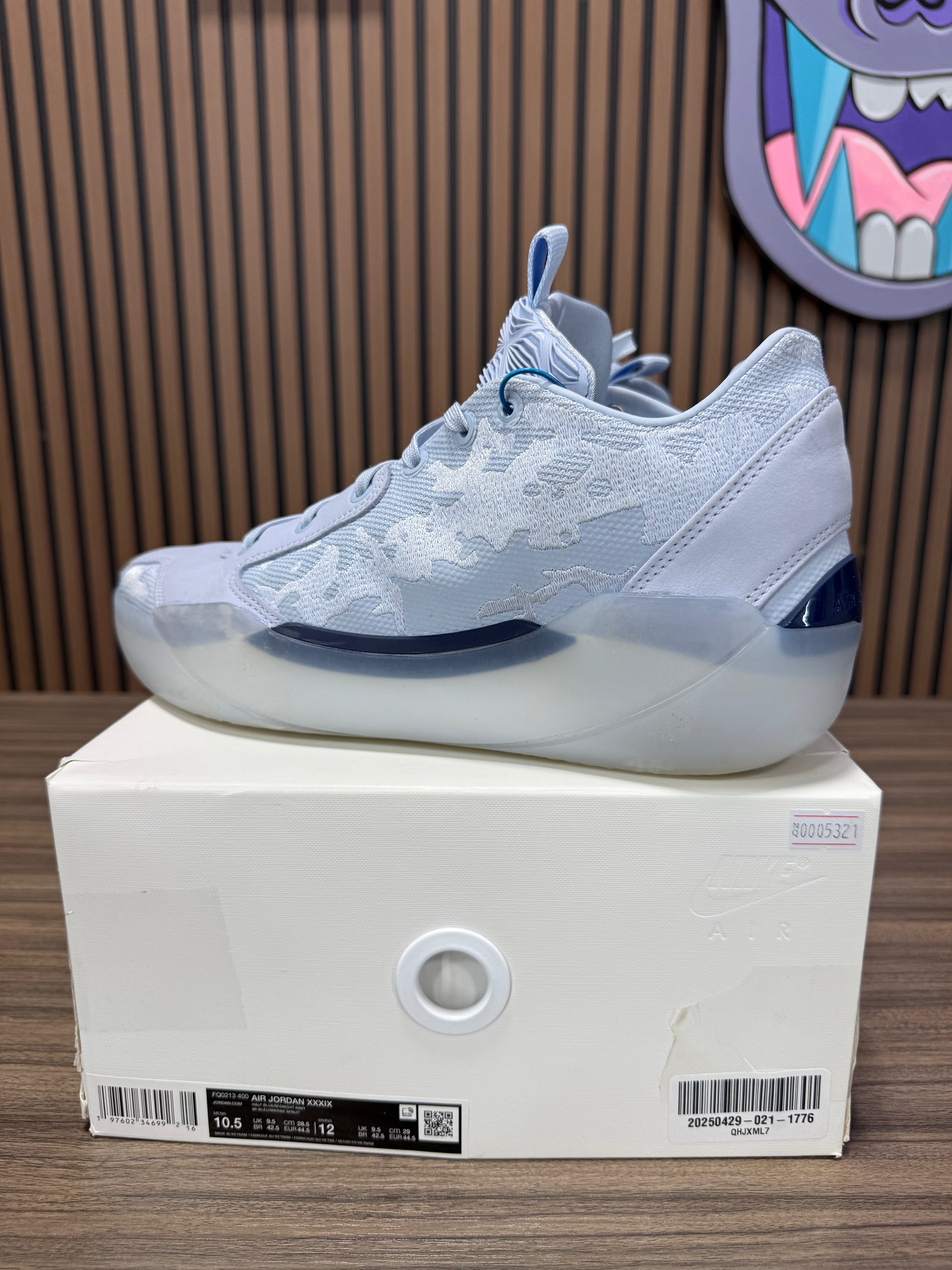 Air Jordan 39 XXXIX University/Half Blue Size 10.5