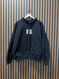 FEAR OF GOD Black/cream Everyday FG Mock Neck Pullover Sweater Sz L