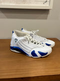 Jordan 14 Retro White Hyper Royal Sz 10