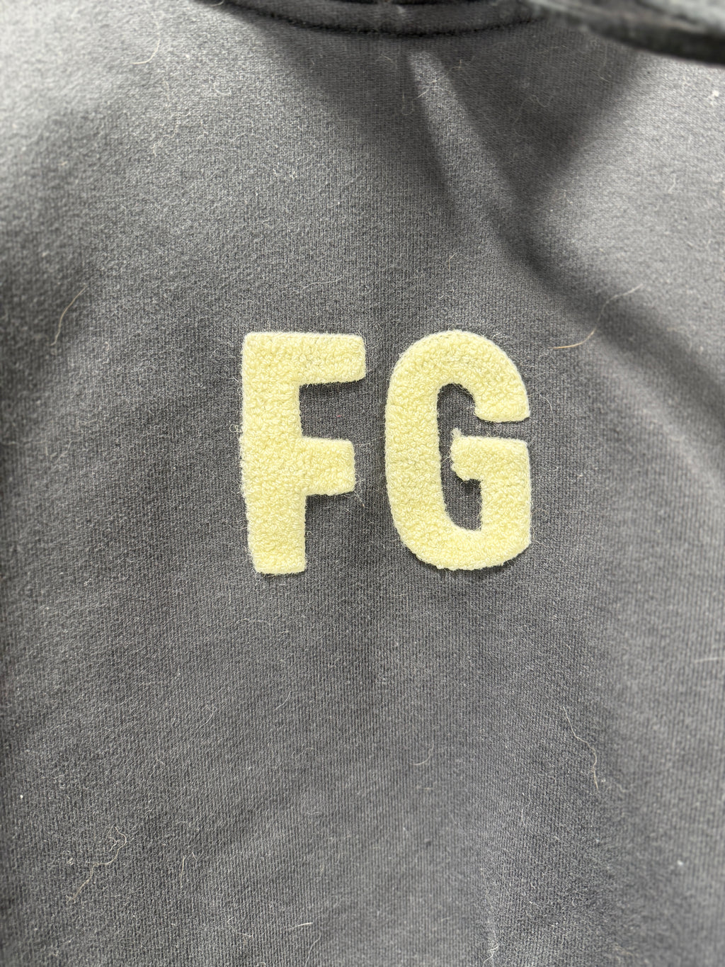FEAR OF GOD Black/cream Everyday FG Mock Neck Pullover Sweater Sz L