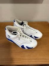 Load image into Gallery viewer, Jordan 14 Retro White Hyper Royal Sz 10
