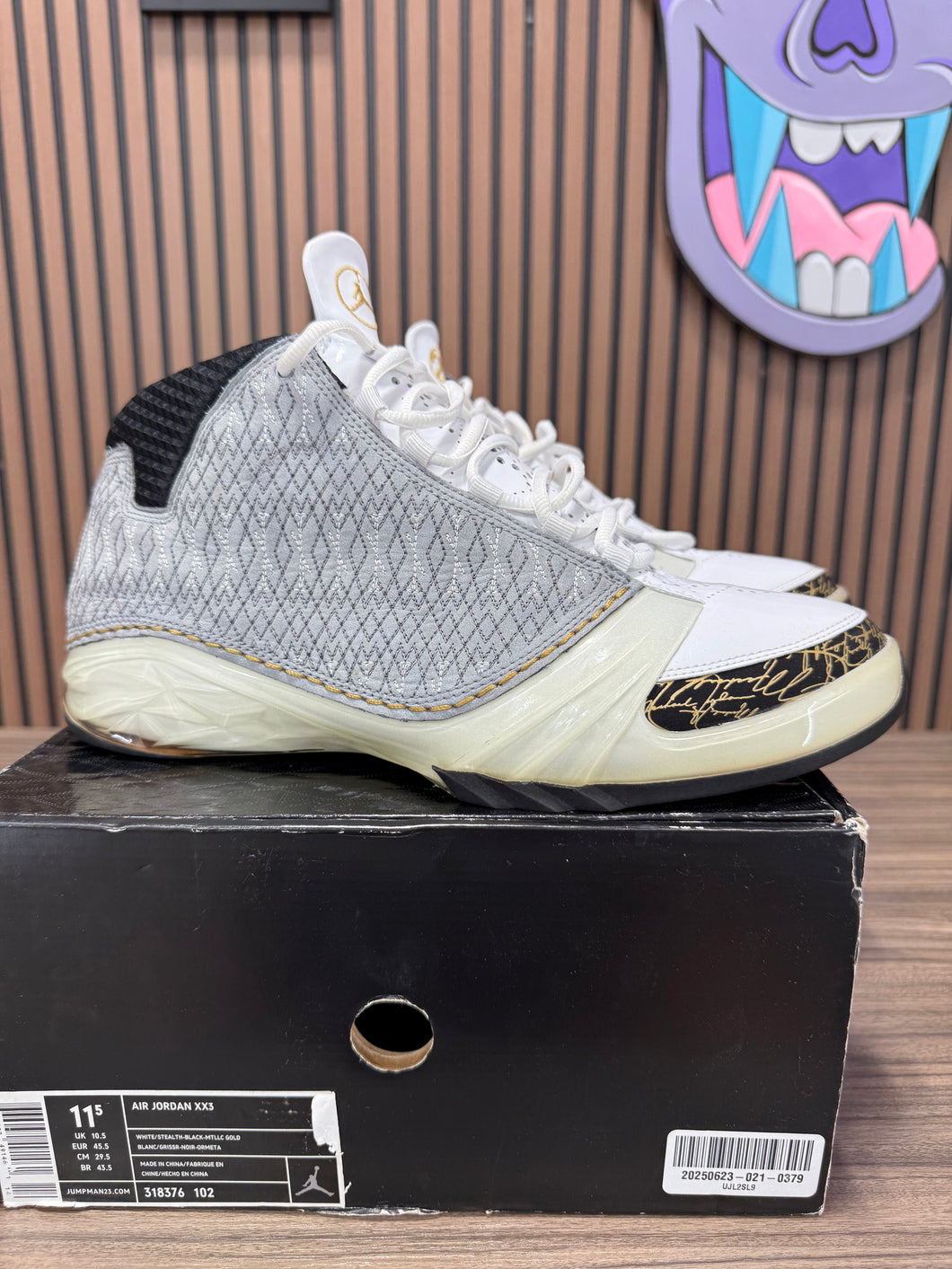 Nike Air Jordan 23 XX3 WHITE STEALTH 318376-102 Size 11.5
