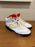Jordan 5 Retro Fire Red Silver Tongue (2020) Sz 9.5