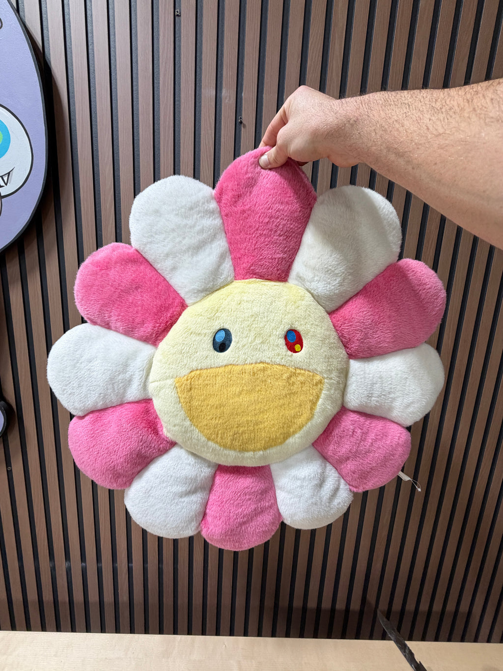 Takashi Murakami Flower Cushion Pillow Pink/White (1M/3FT)