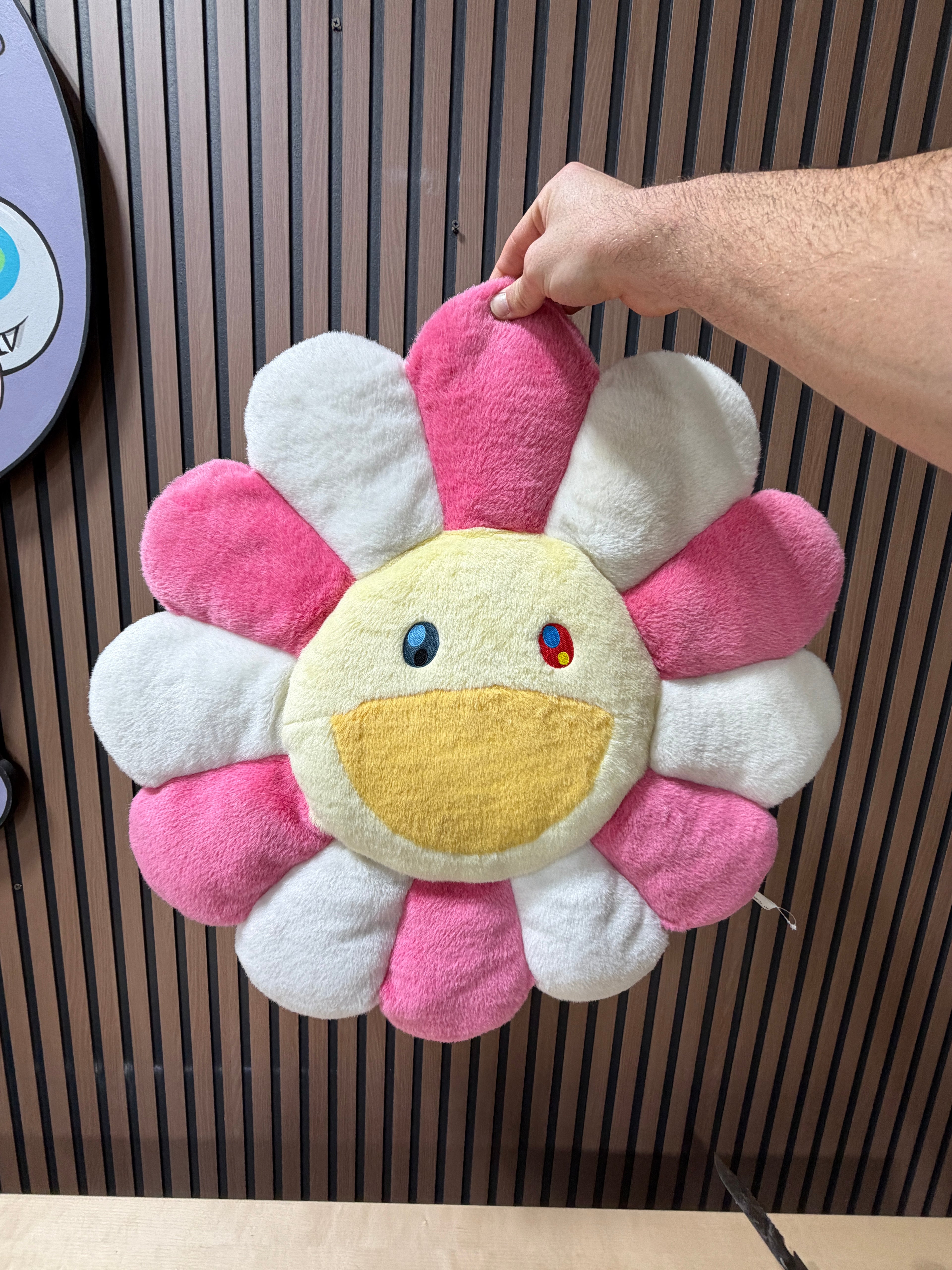 Takashi Murakami Flower Cushion Pillow Pink/White (1M/3FT)