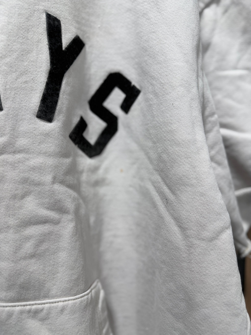 Fear of god GRAYS 7th collection 3/4 sleeve sweatshirt bone Sz M
