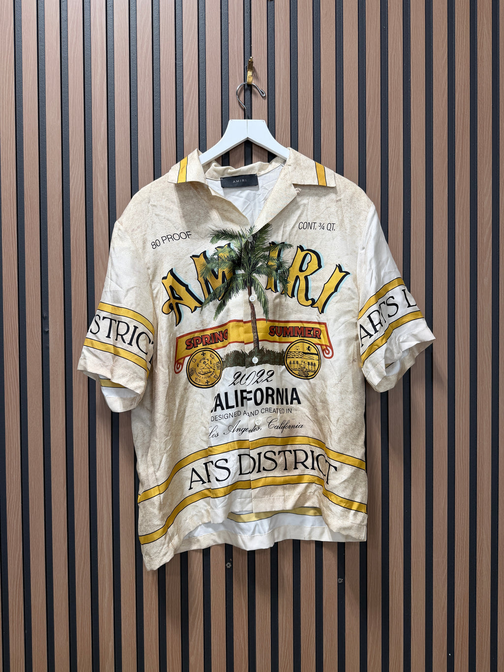 Amiri Silk Printed Shirt Sz Medium/Large (UK 40)